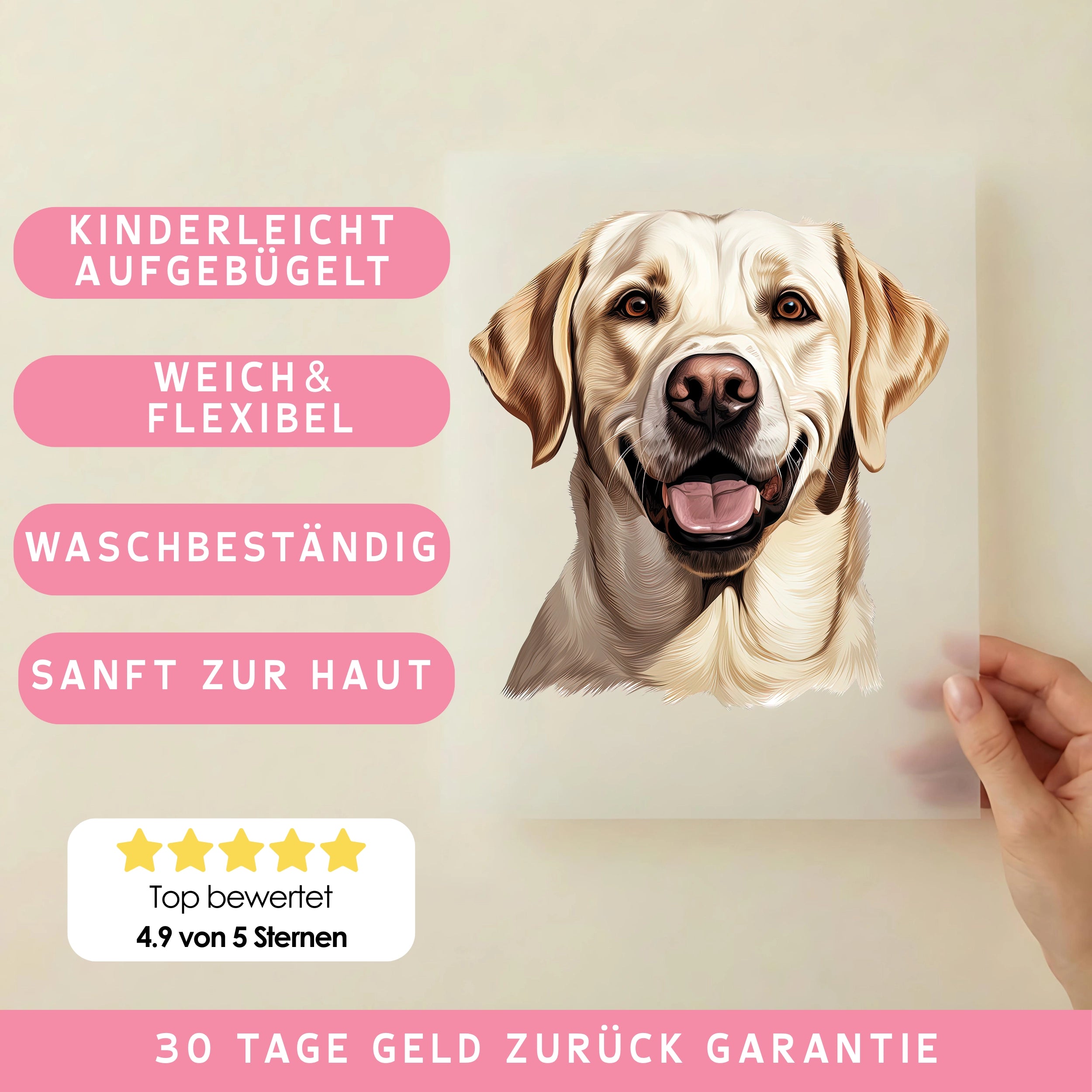 Bügelbild Hund Labrador