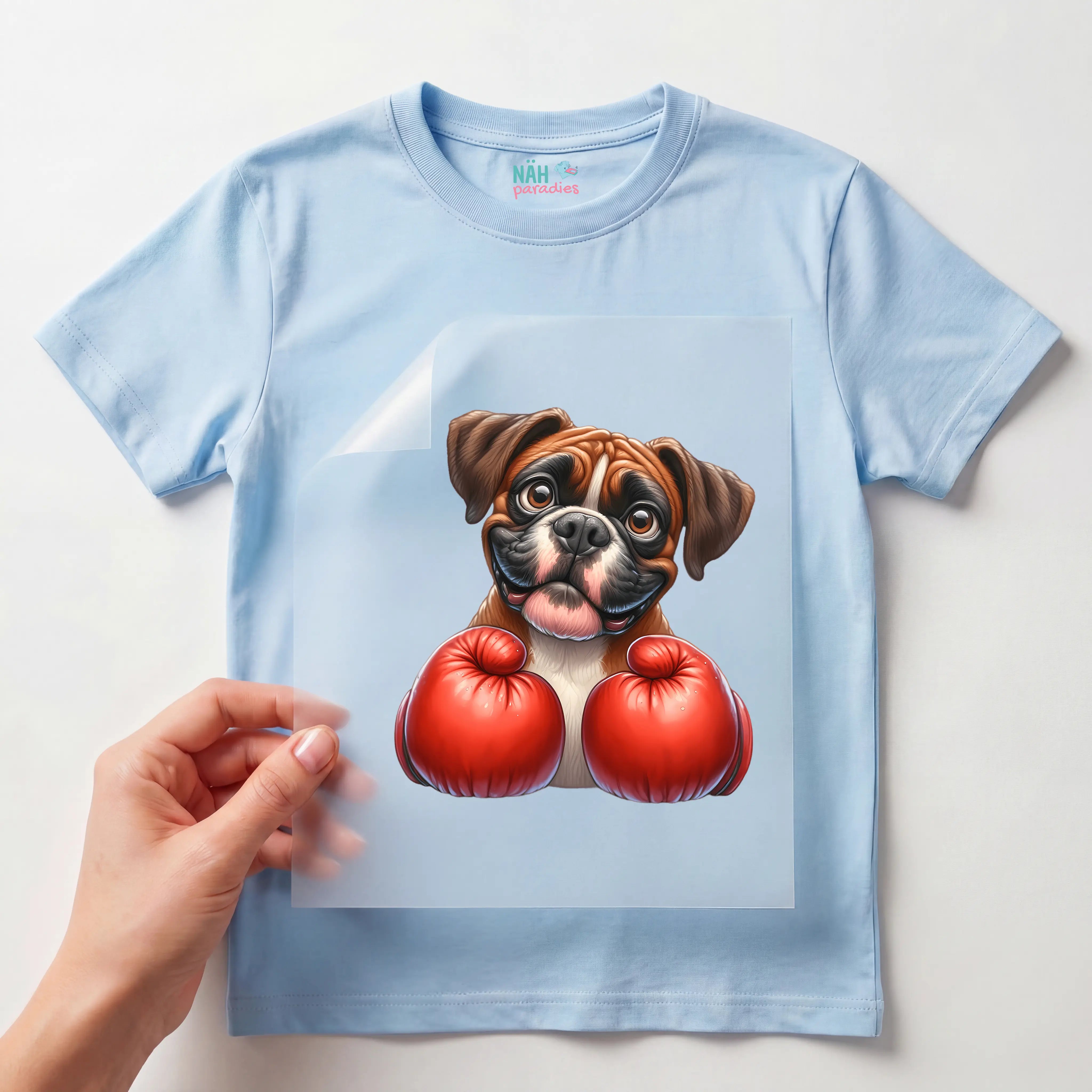 Bügelbild Sportlicher Boxer
