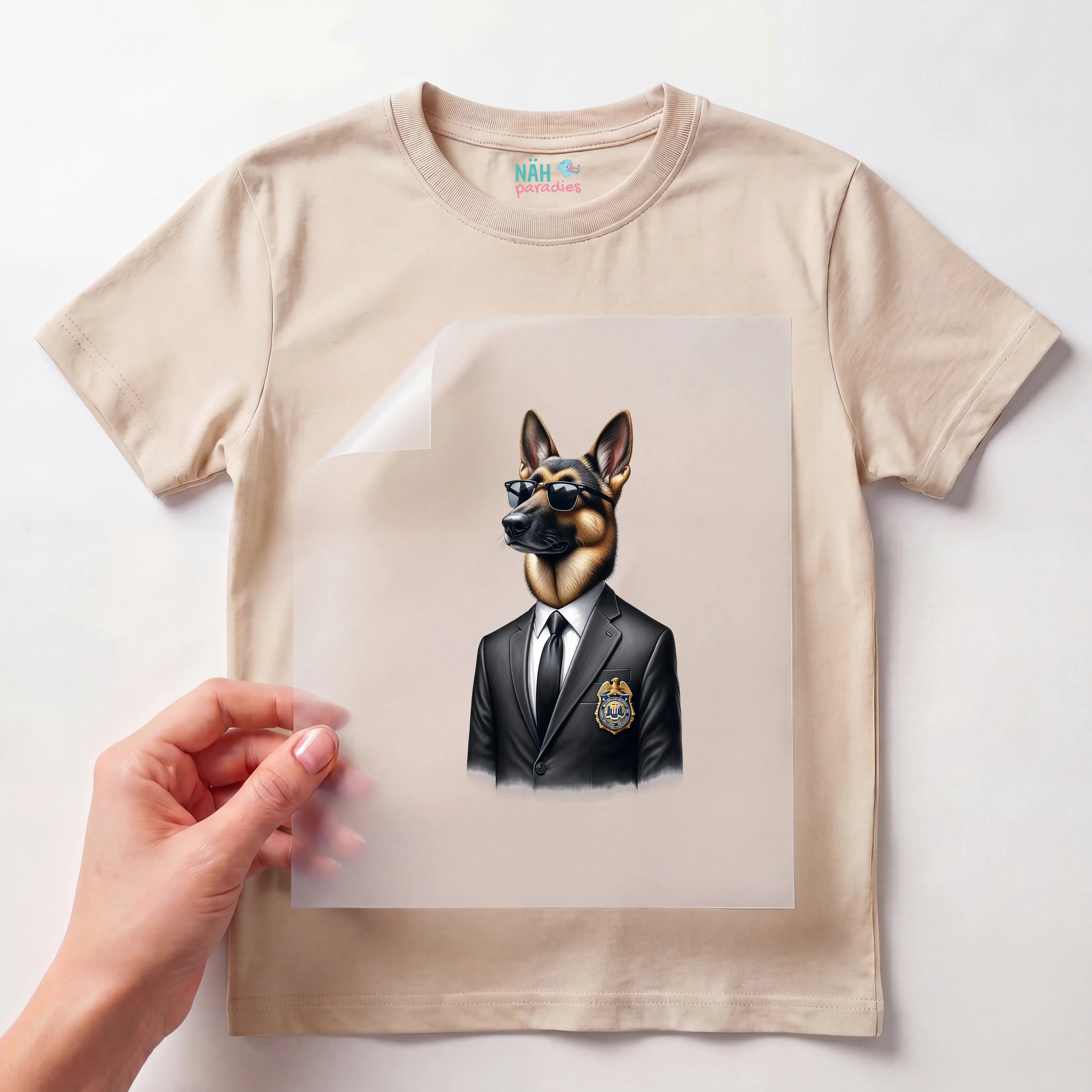 Bügelbild Officer Wuff