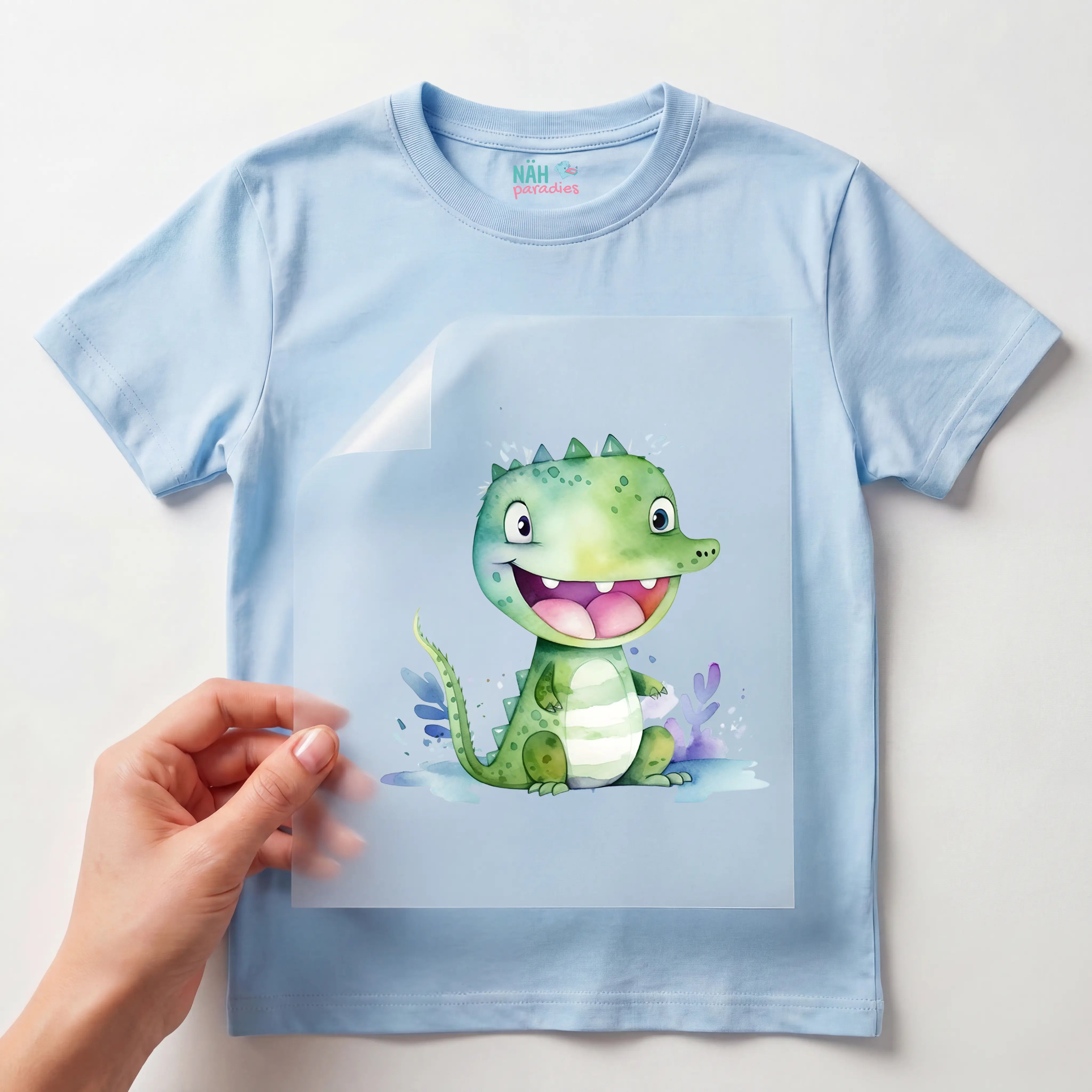 Bügelbild Krokodil Flapsi
