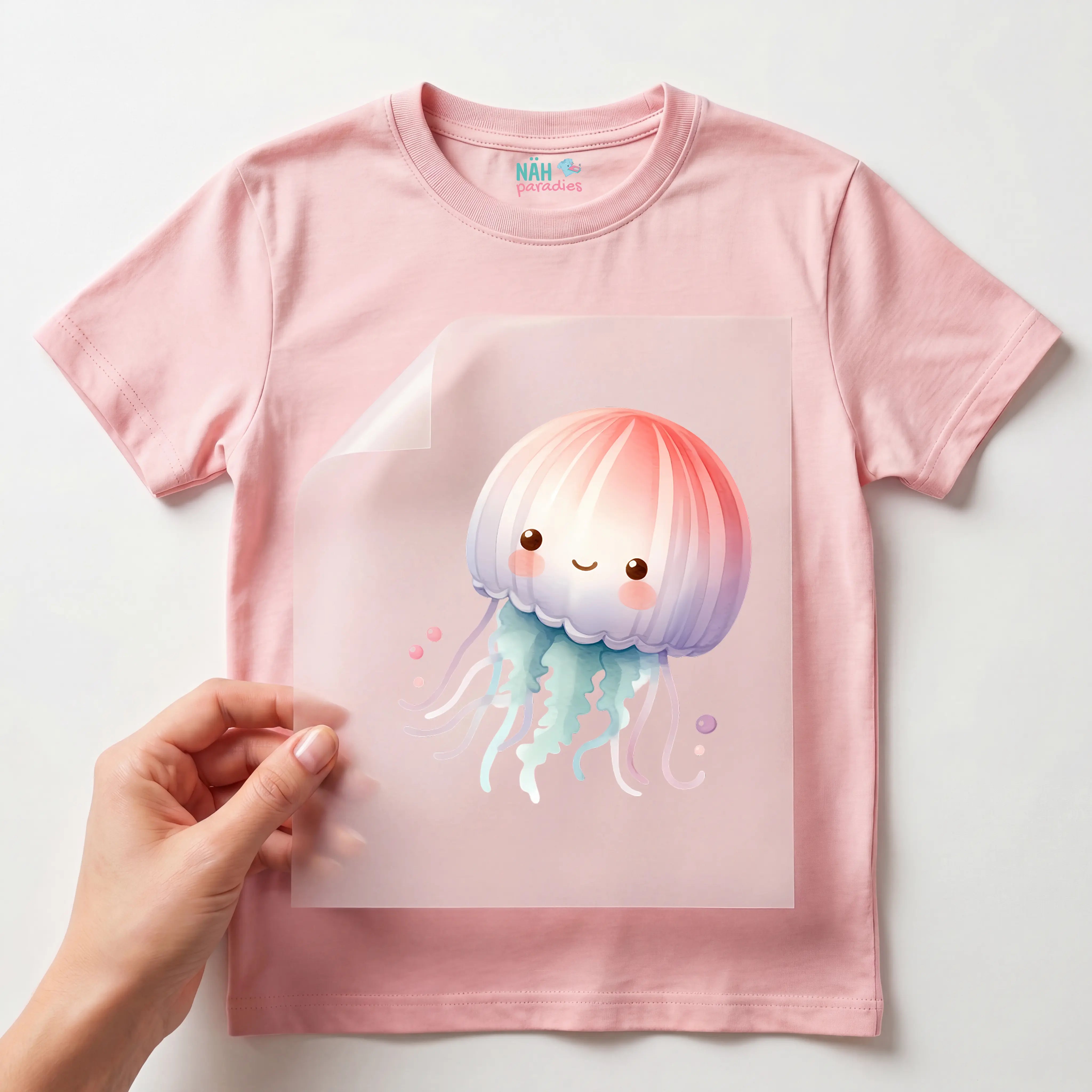 Bügelbild Baby Qualle