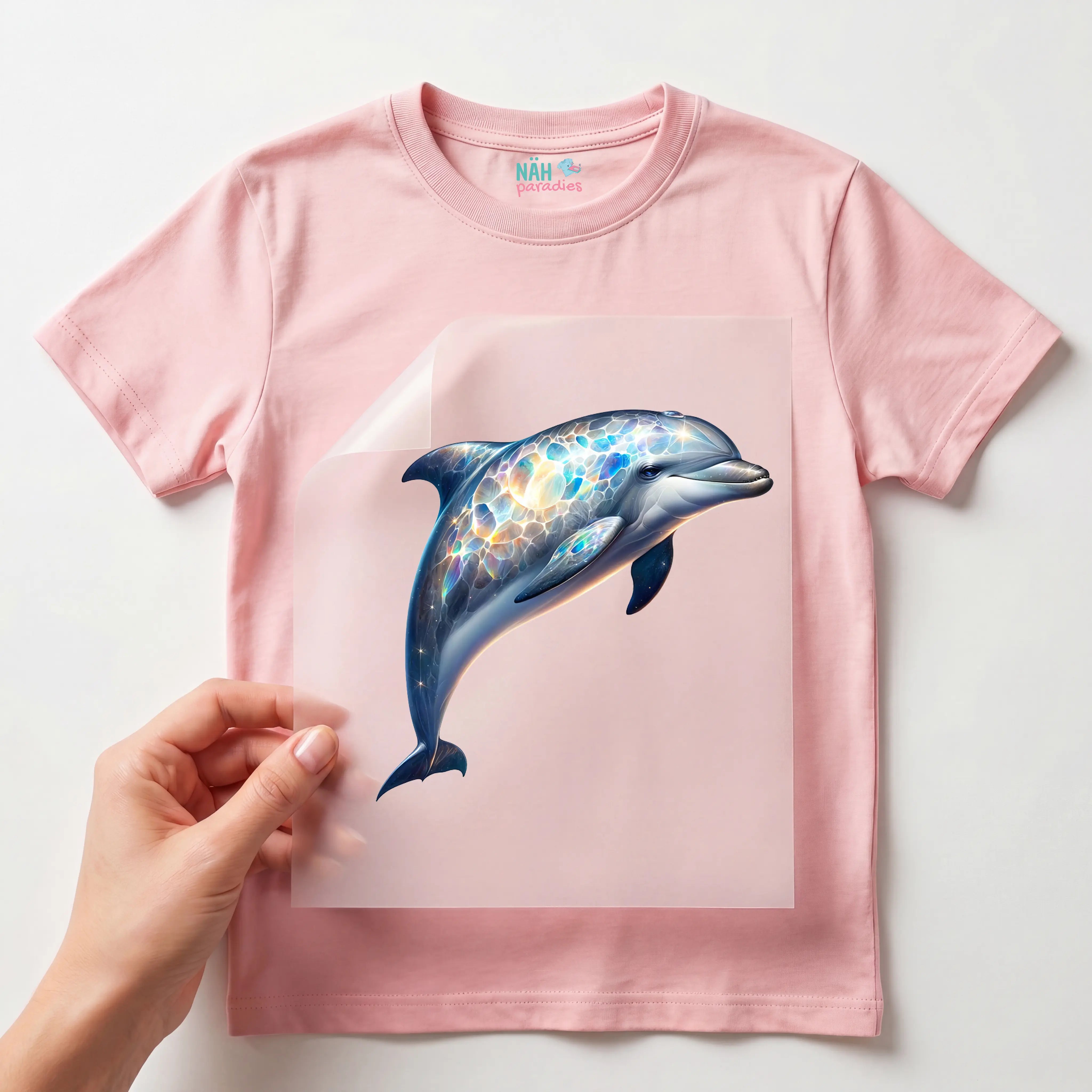 Bügelbild Glitzerdelfin