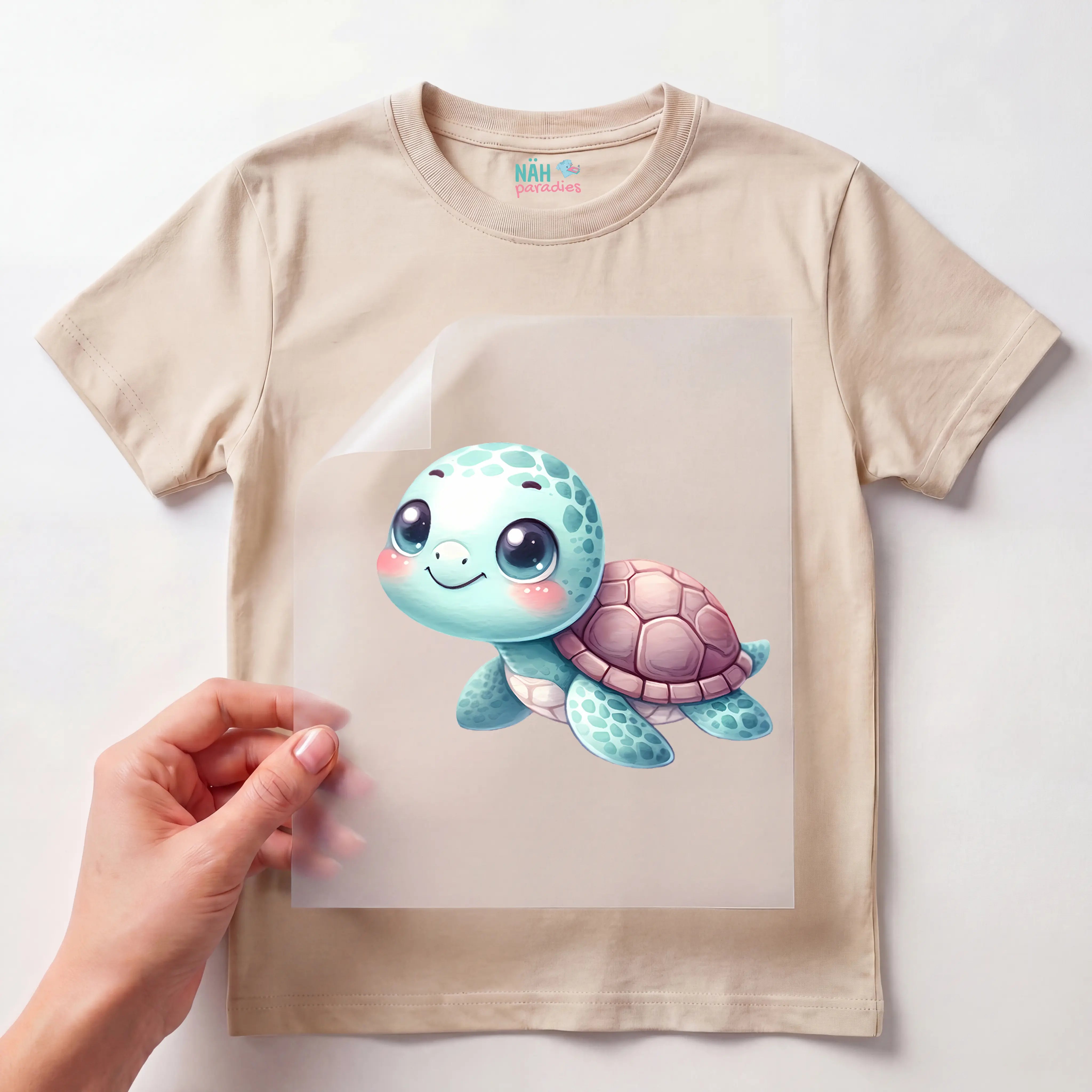 Bügelbild Schildkröten Baby