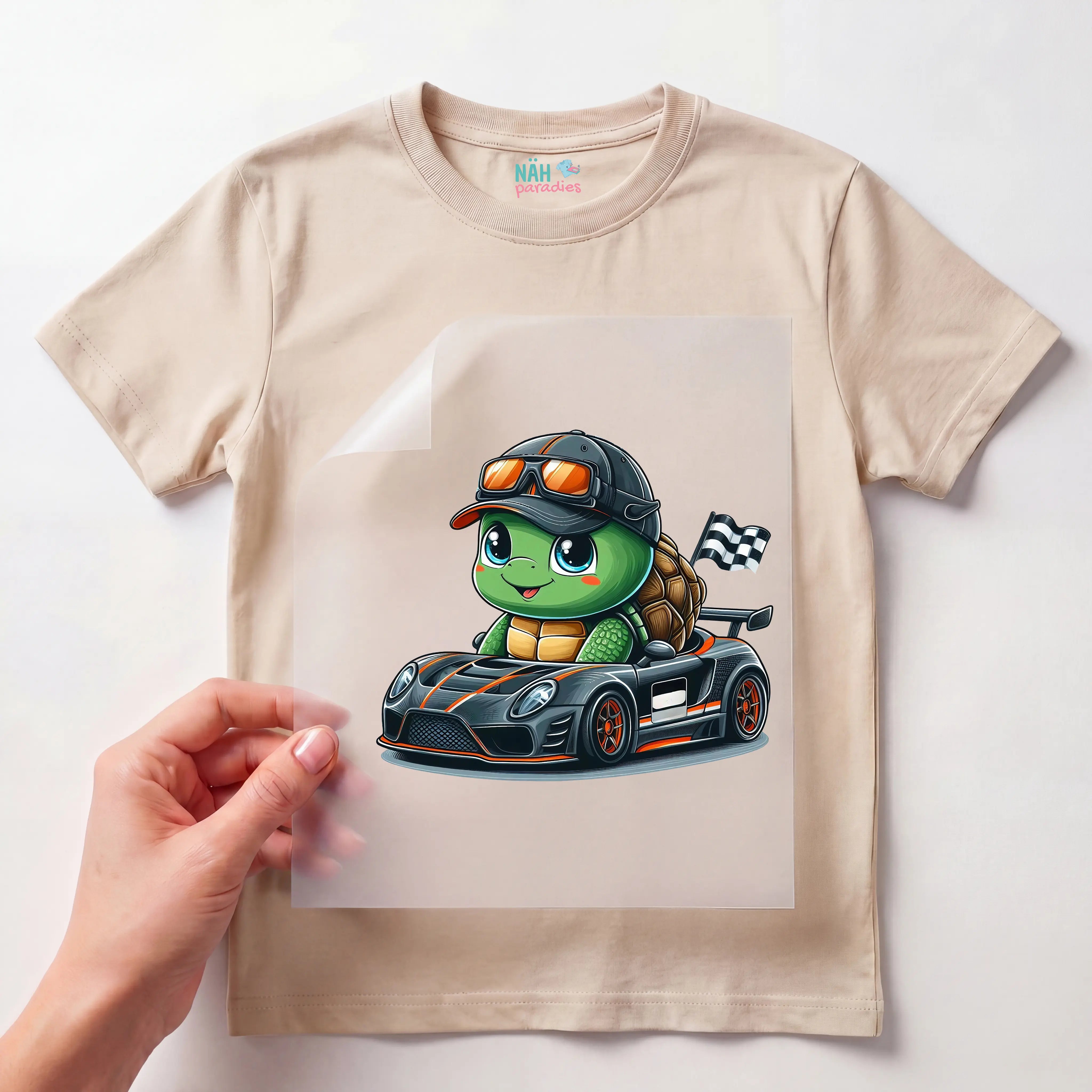 Bügelbild Schildkröte Turbo