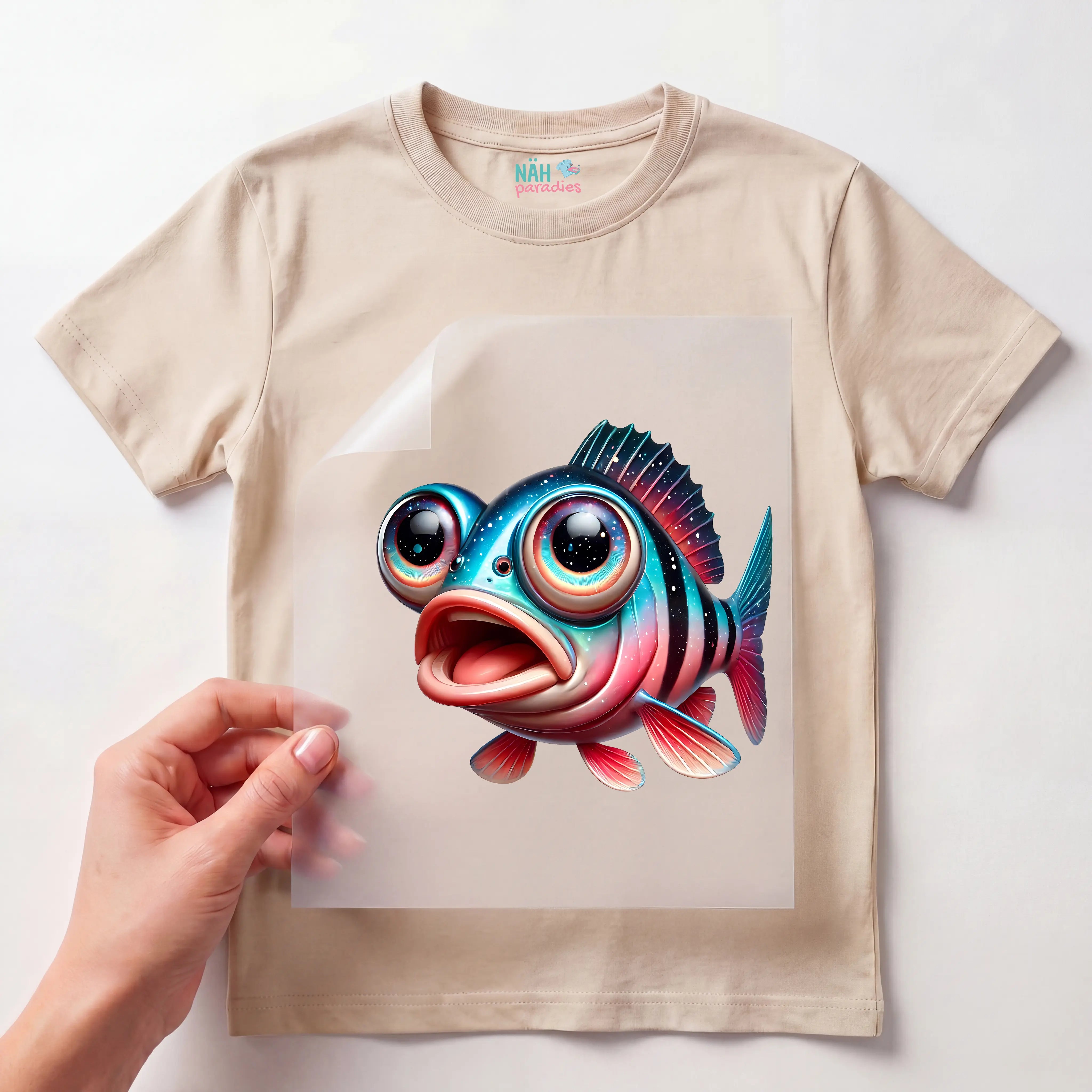 Bügelbild Fisch Mondlicht