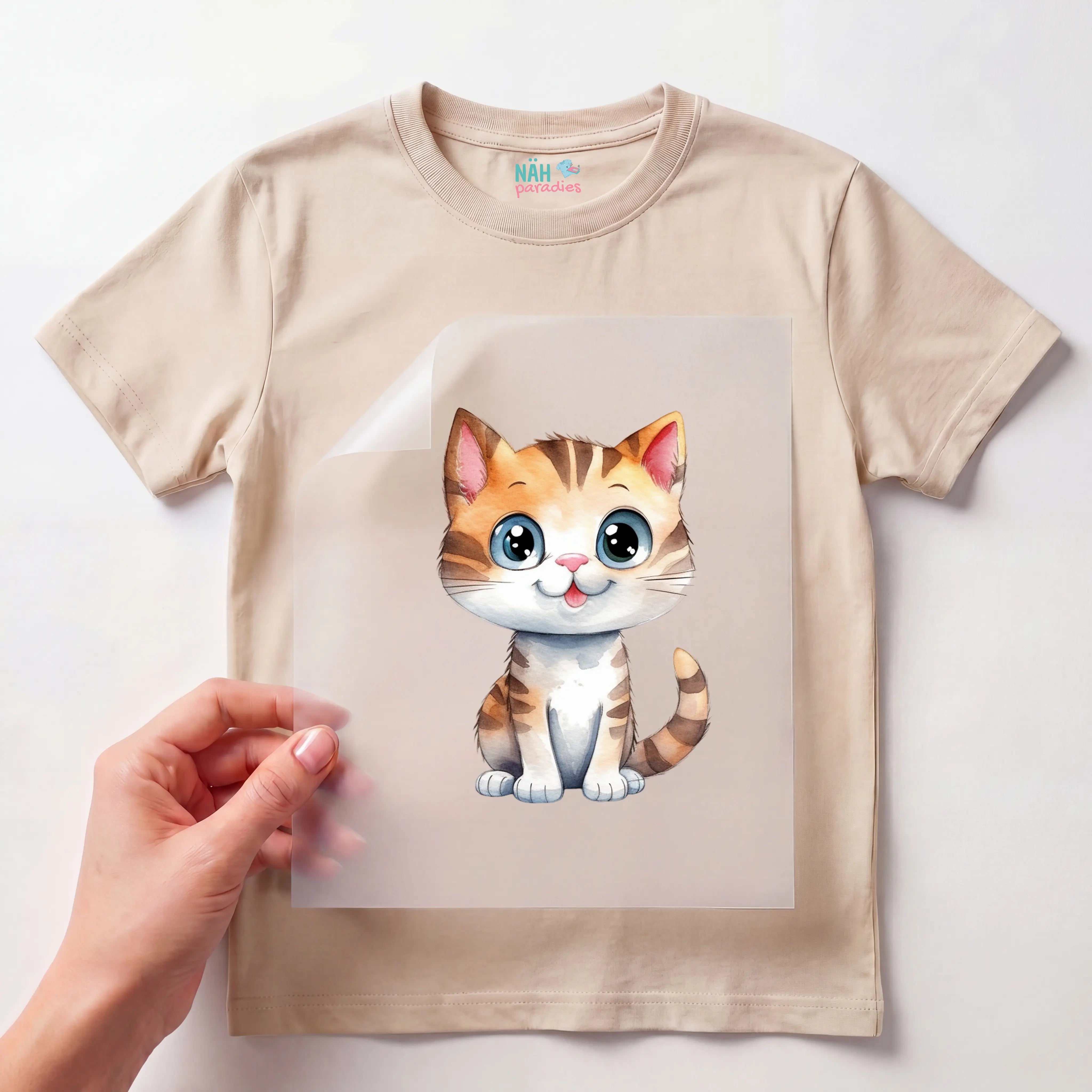 Bügelbild Katze Cleo