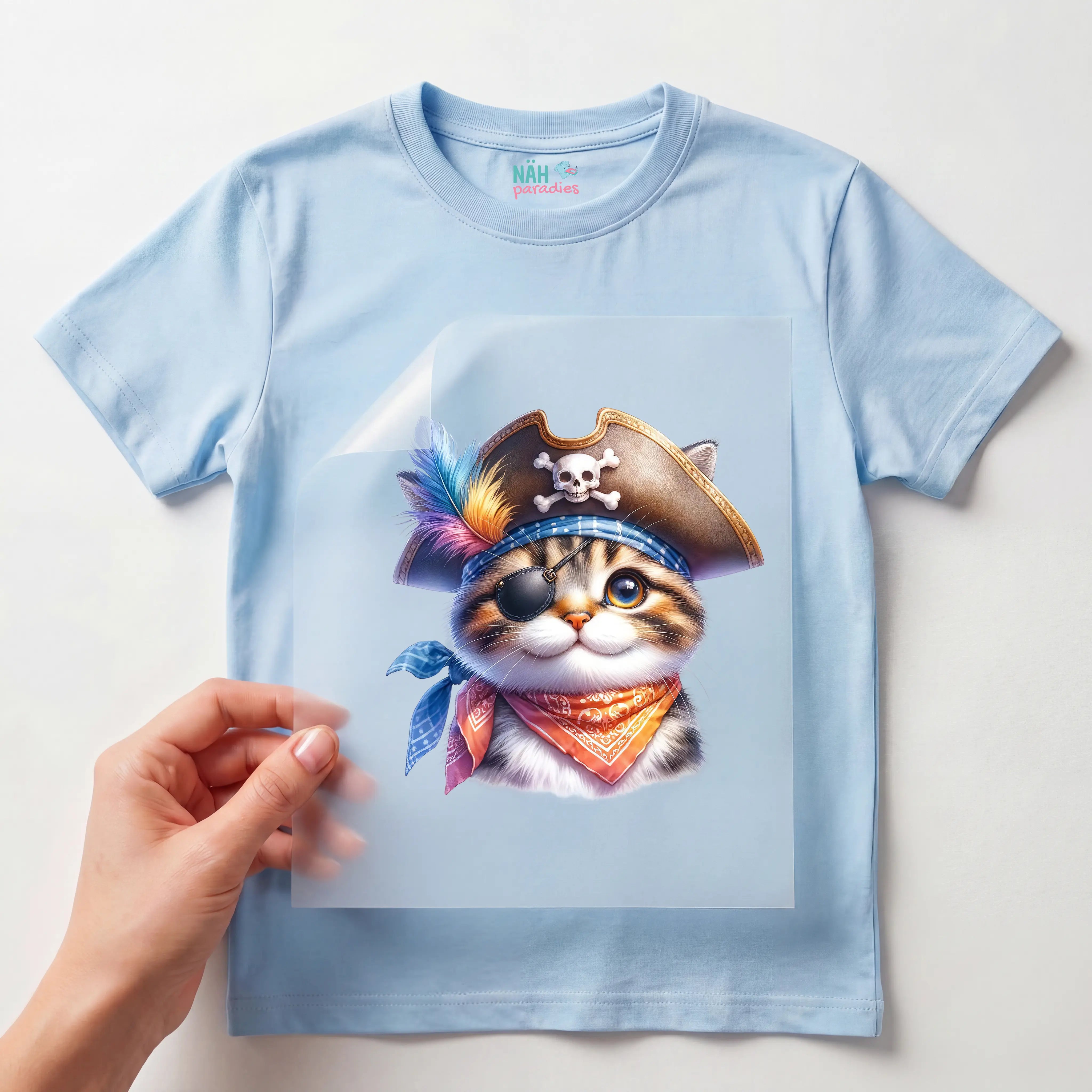 Bügelbild Piratenkatze Coco