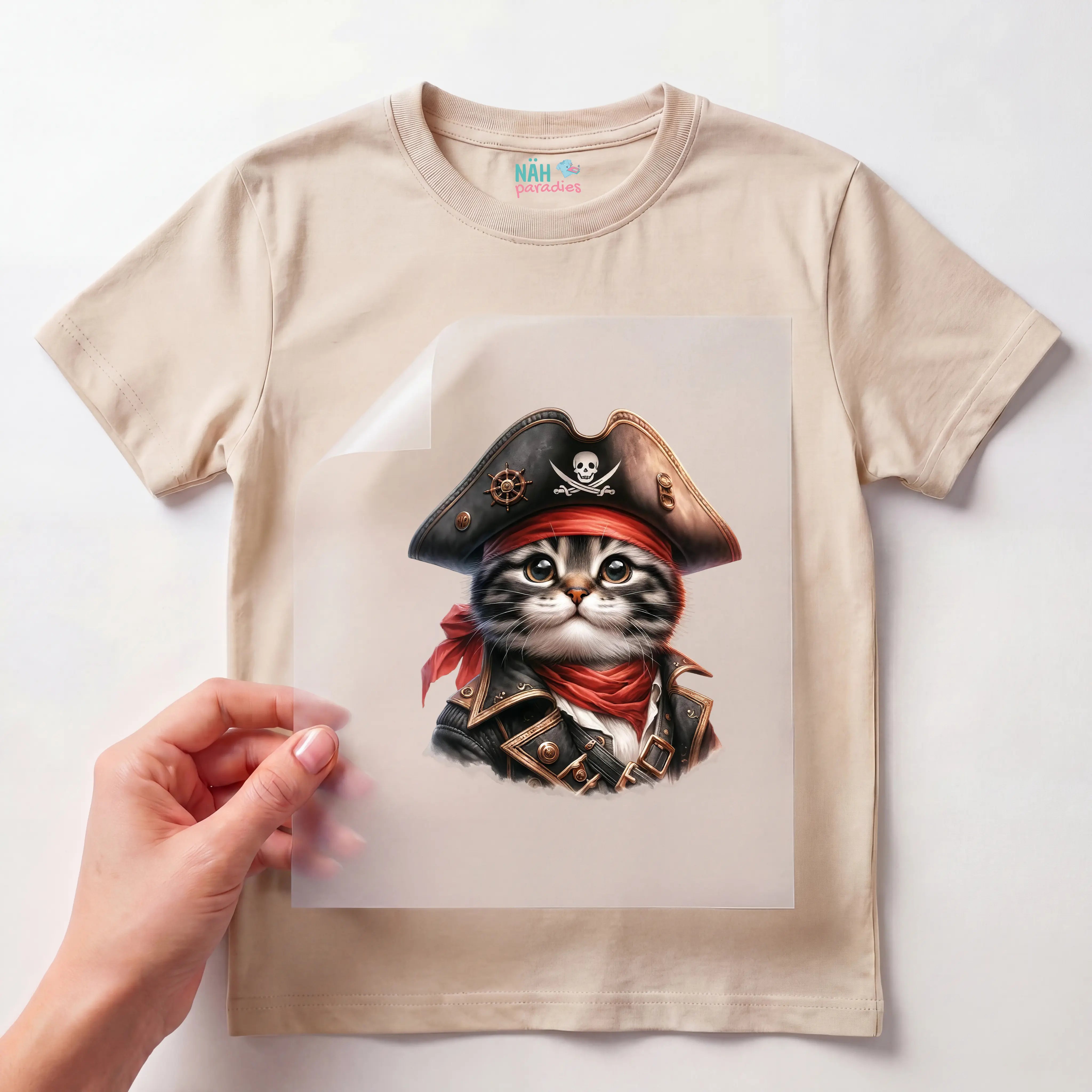 Bügelbild Piratenkatze Joe