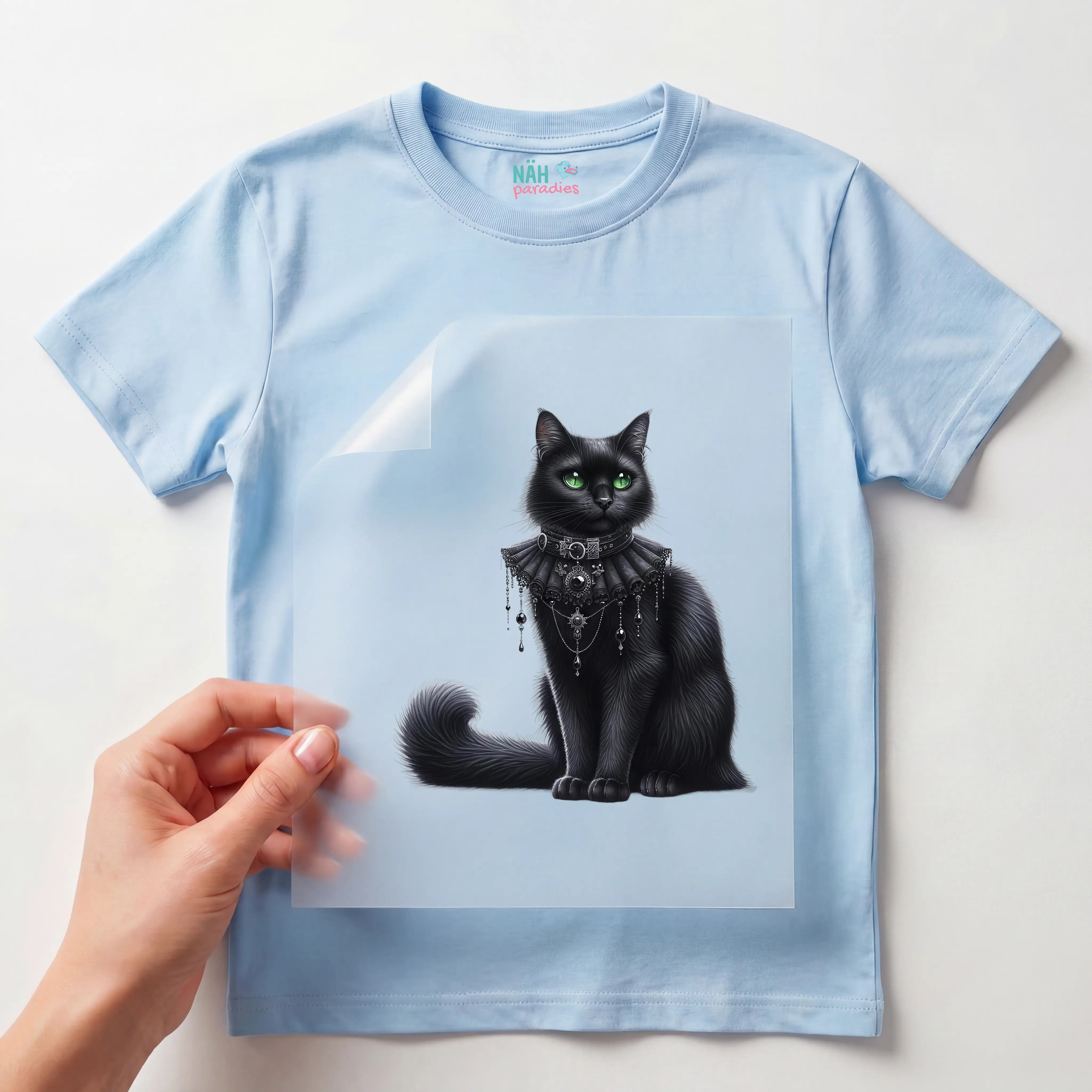 Bügelbild Katze Mitternachtswächterin
