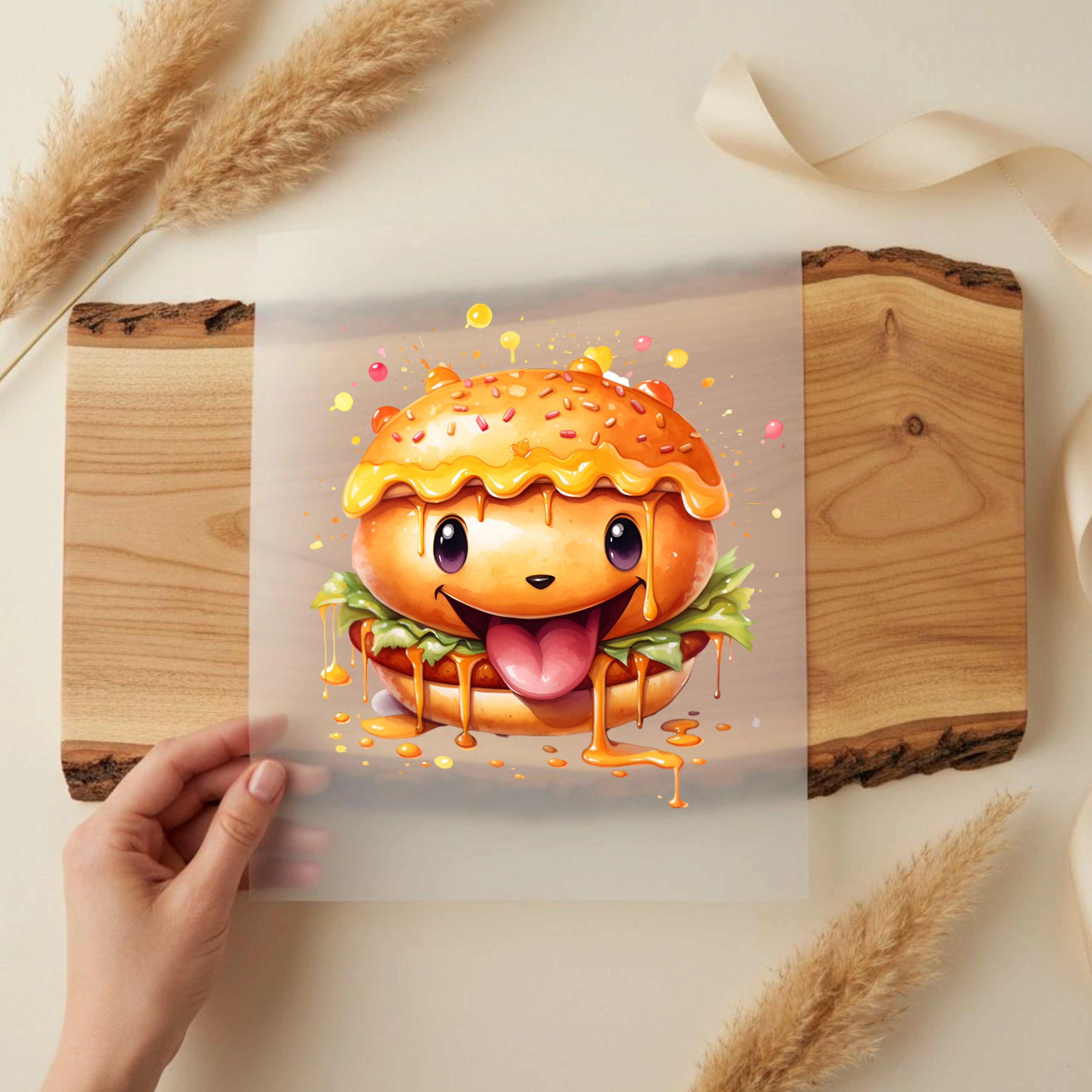 Bügelbild Cheesy Burger