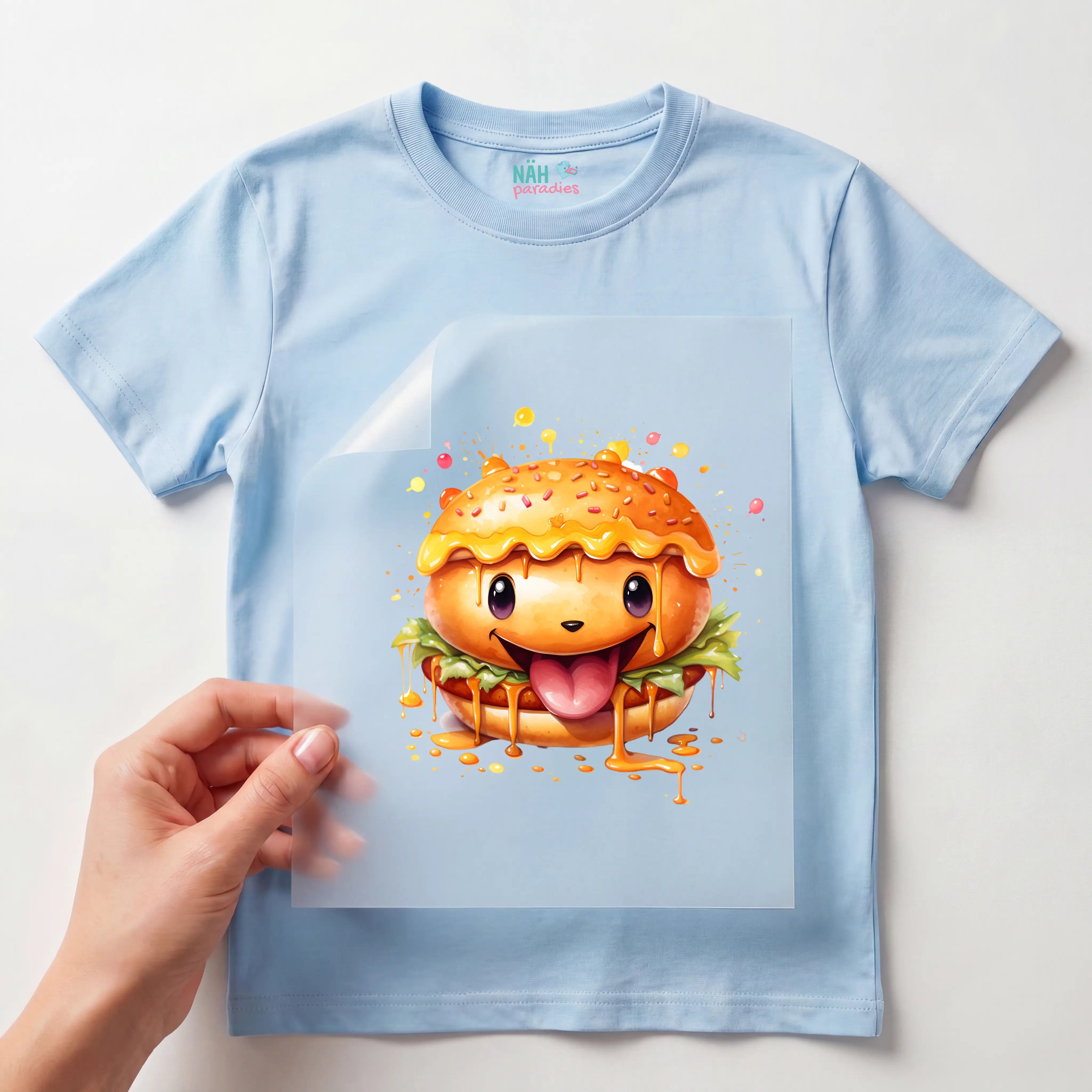 Bügelbild Cheesy Burger