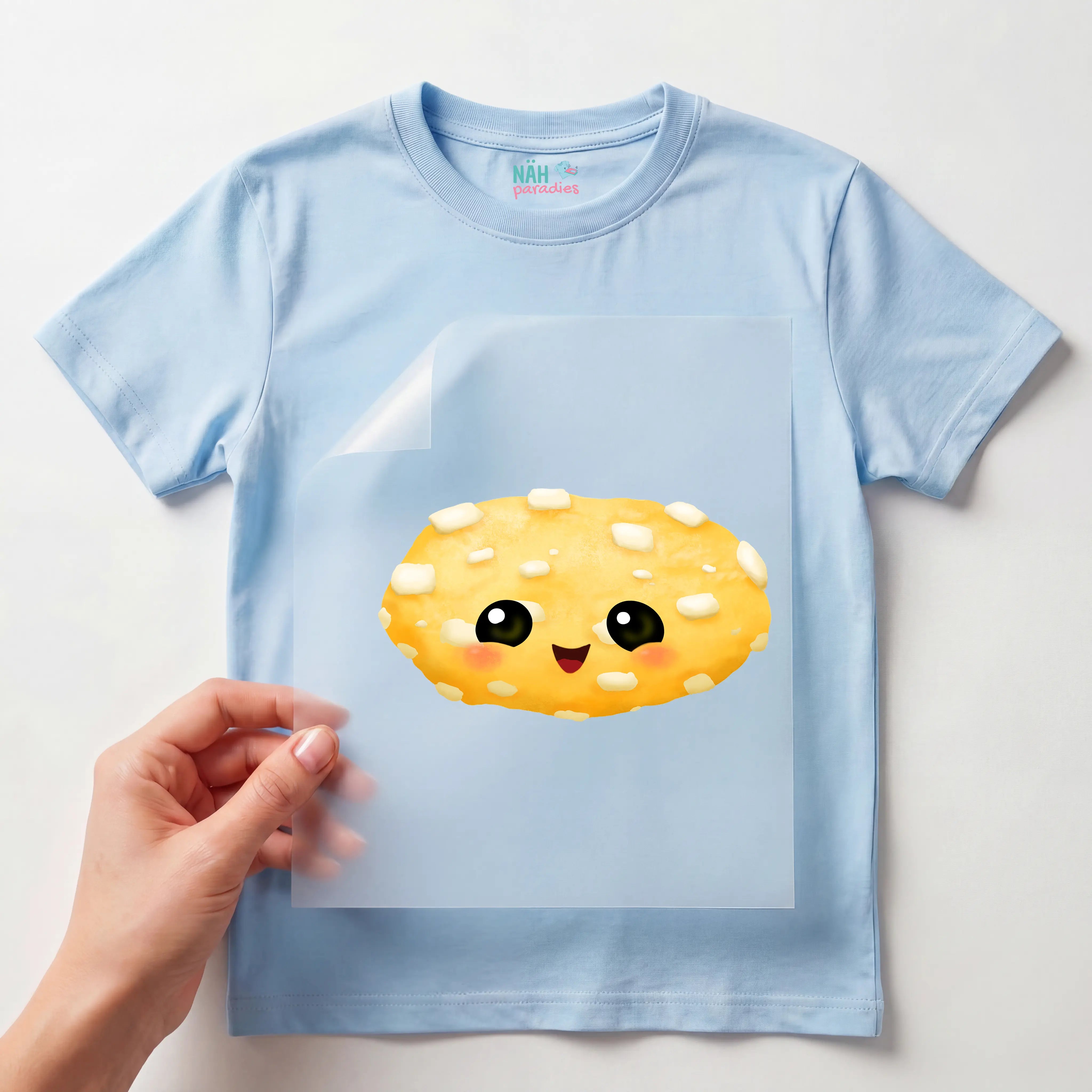 Bügelbild Keks Vanille