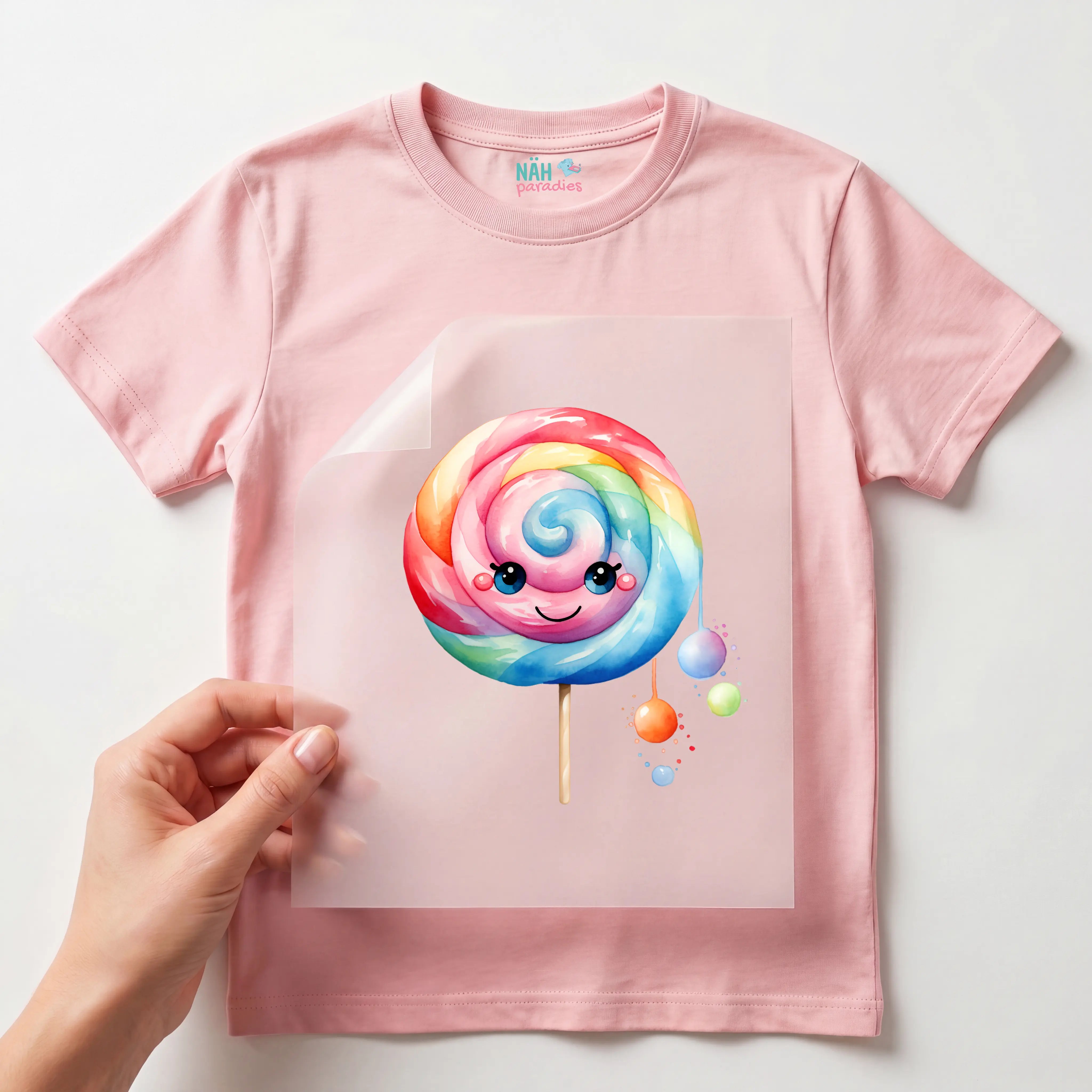Bügelbild Lollipop Rainbow