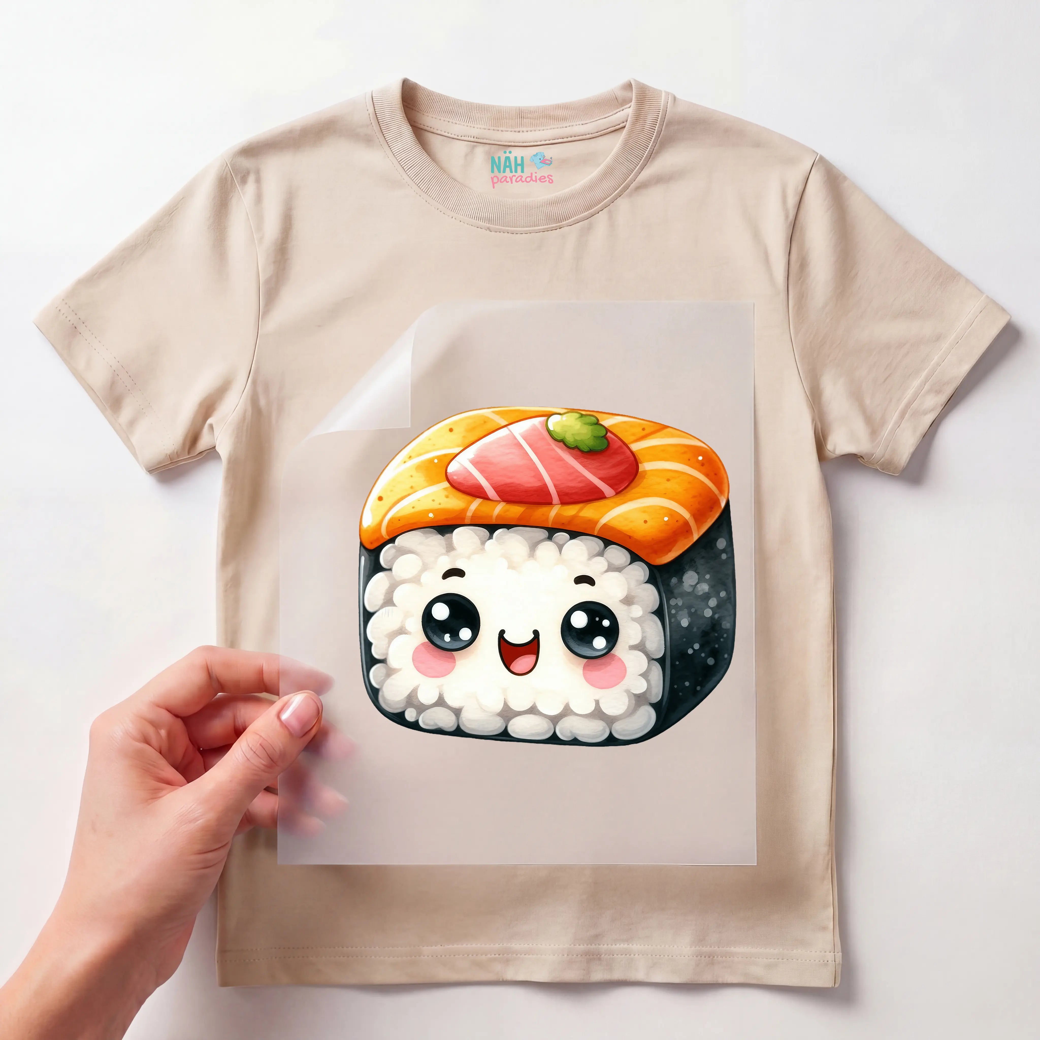 Bügelbild Kawaii Sushi Glück