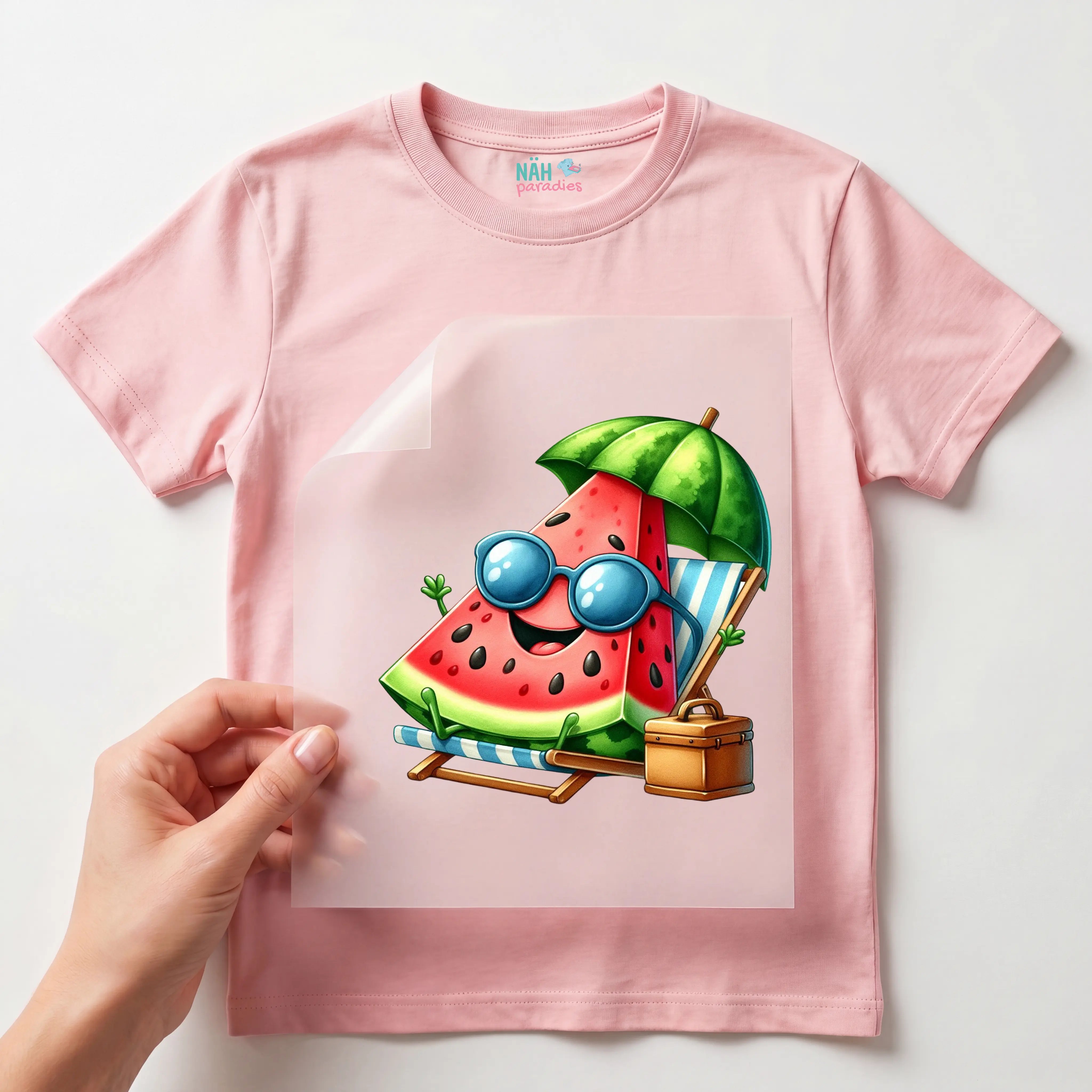 Bügelbild Wassermelone im Urlaub