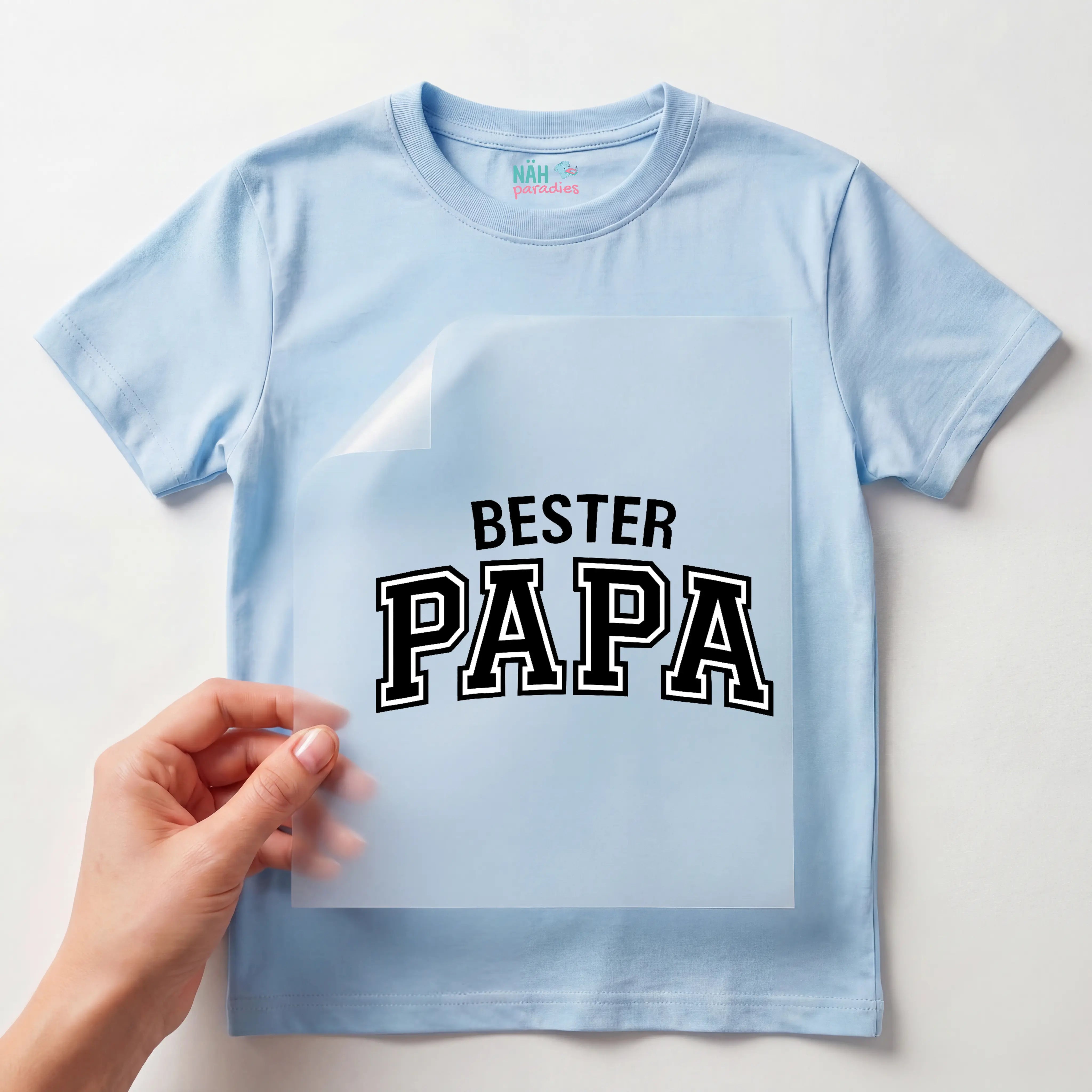 Bügelbild Schriftzug bester Papa