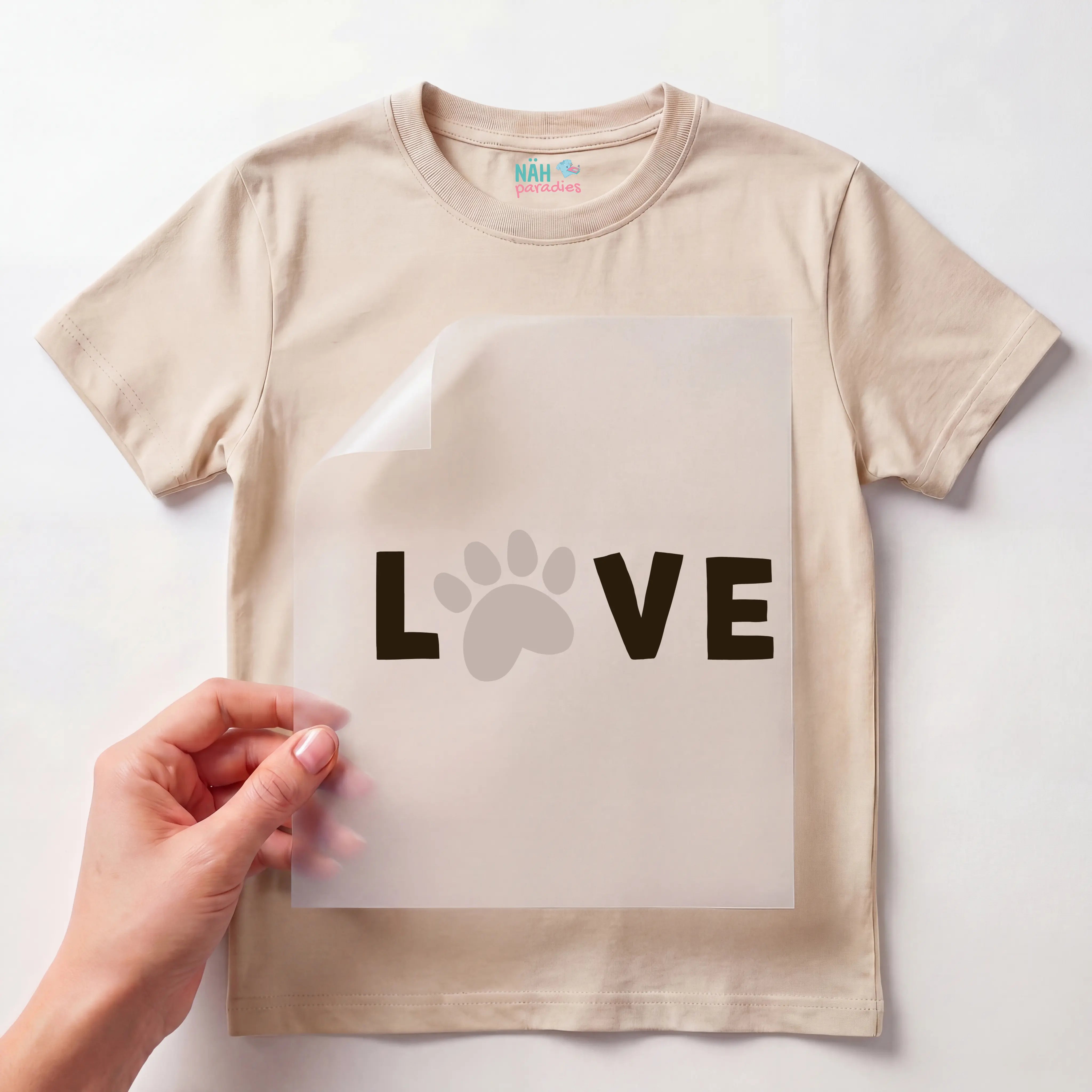 Bügelbild Love Pfote