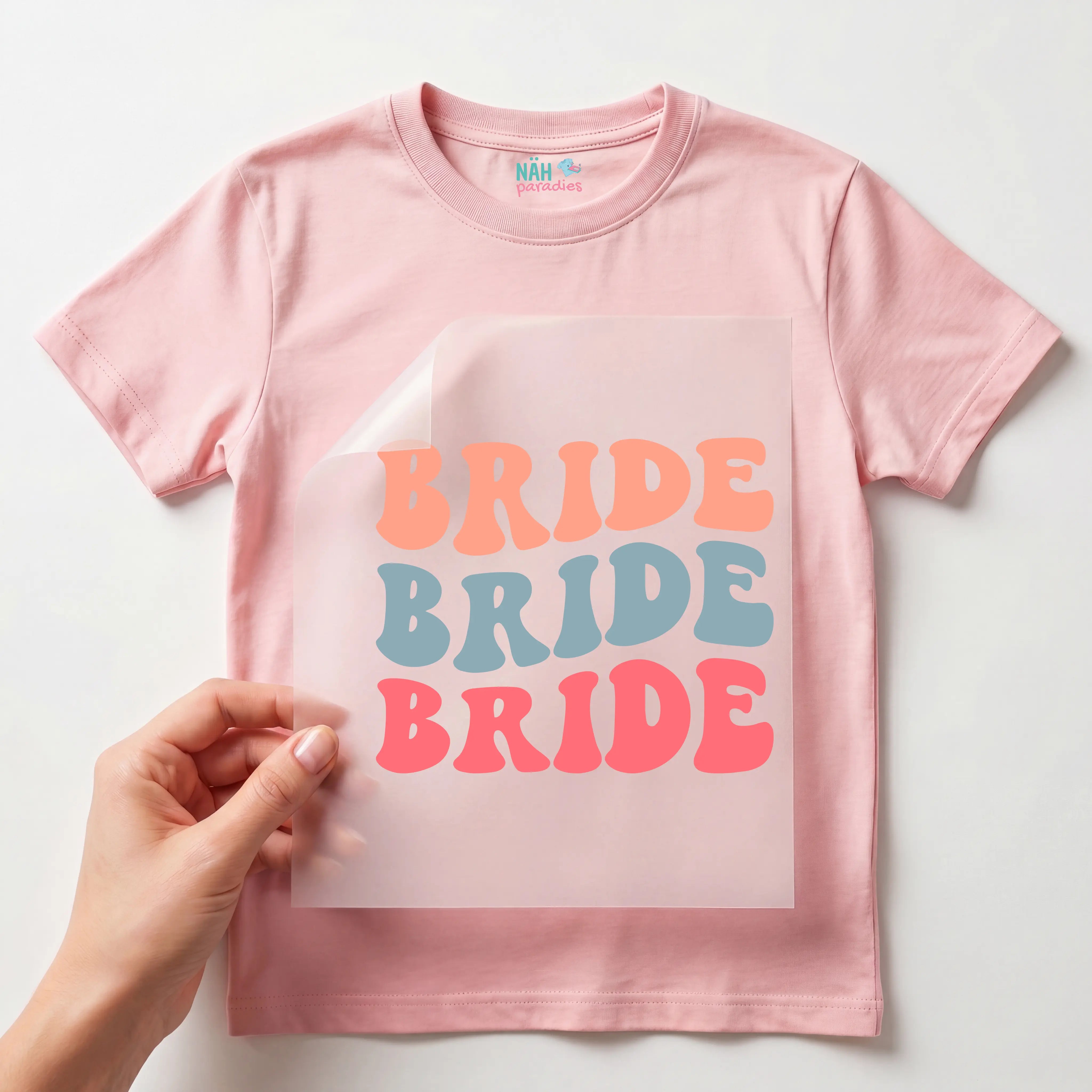 Bügelbild Bride Bunt
