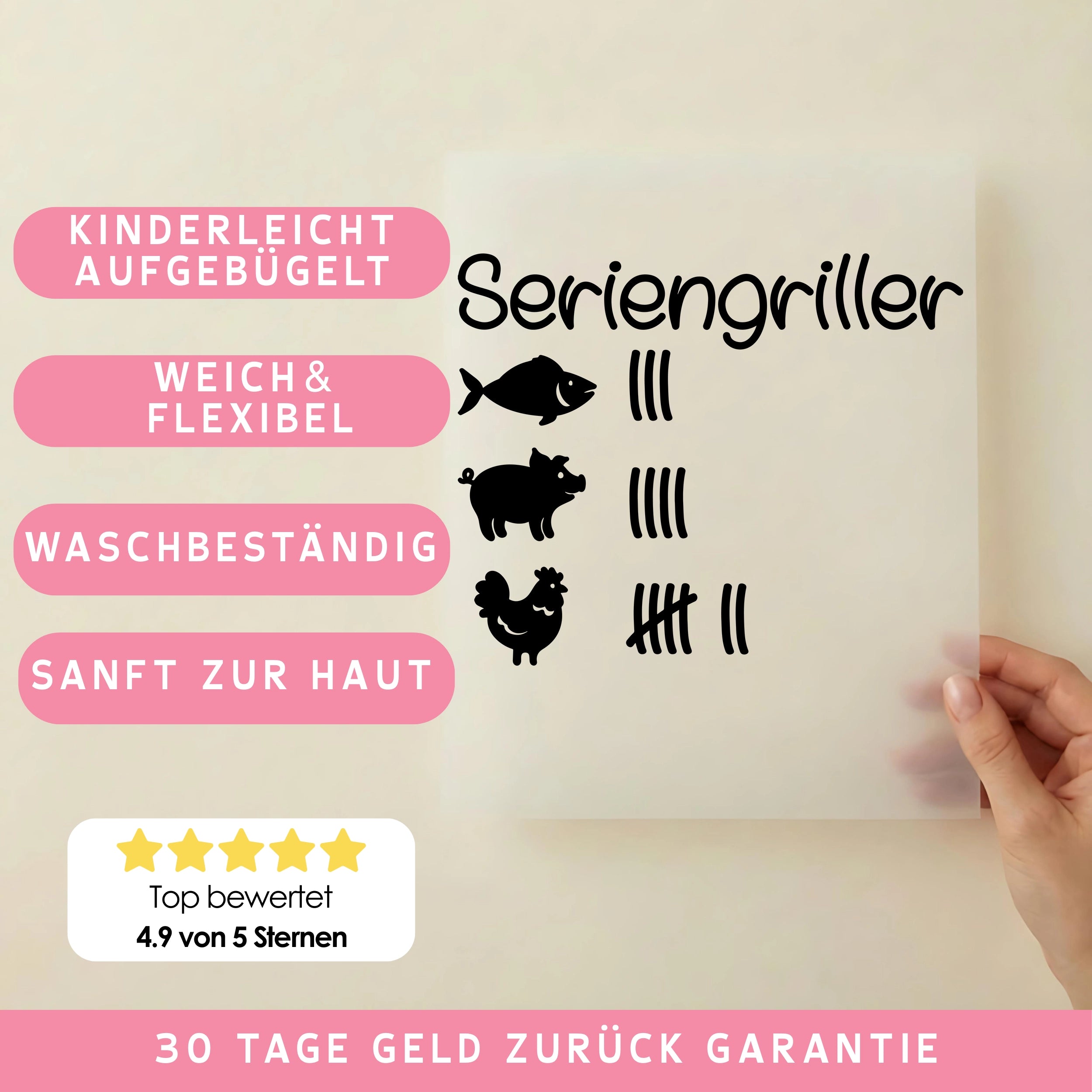 Bügelbild Seriengriller