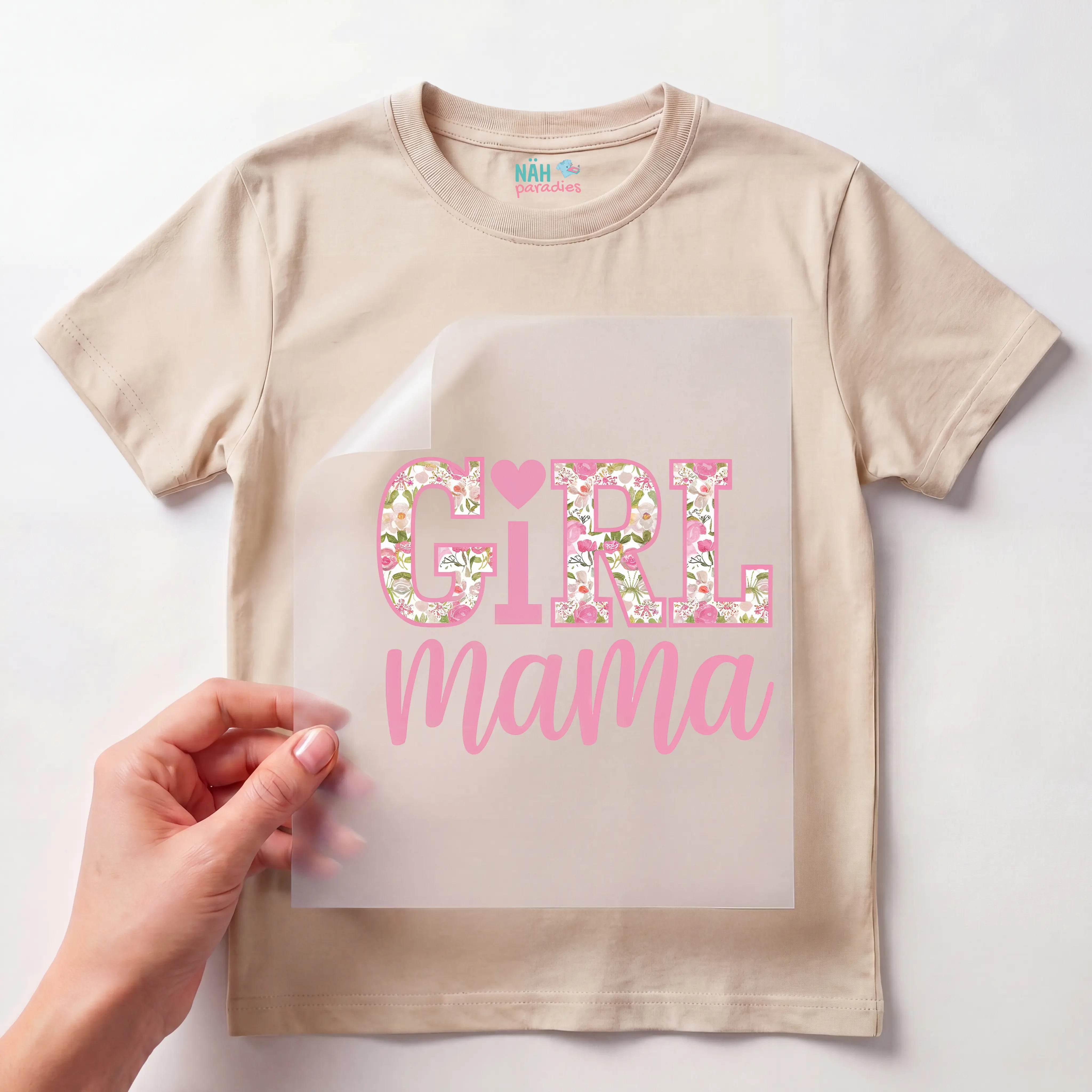 Bügelbild Girl Mama