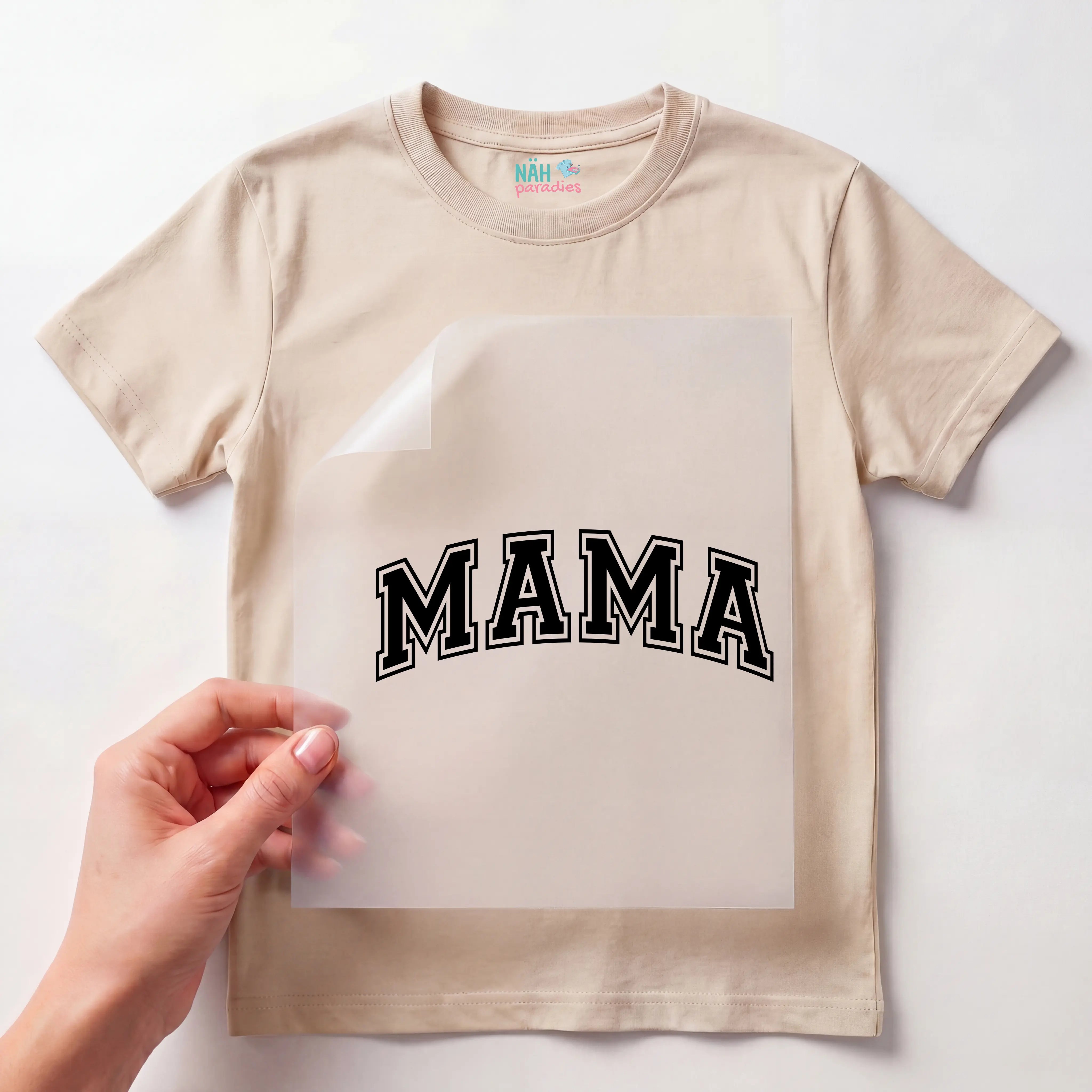 Bügelbild Mama Schriftzug