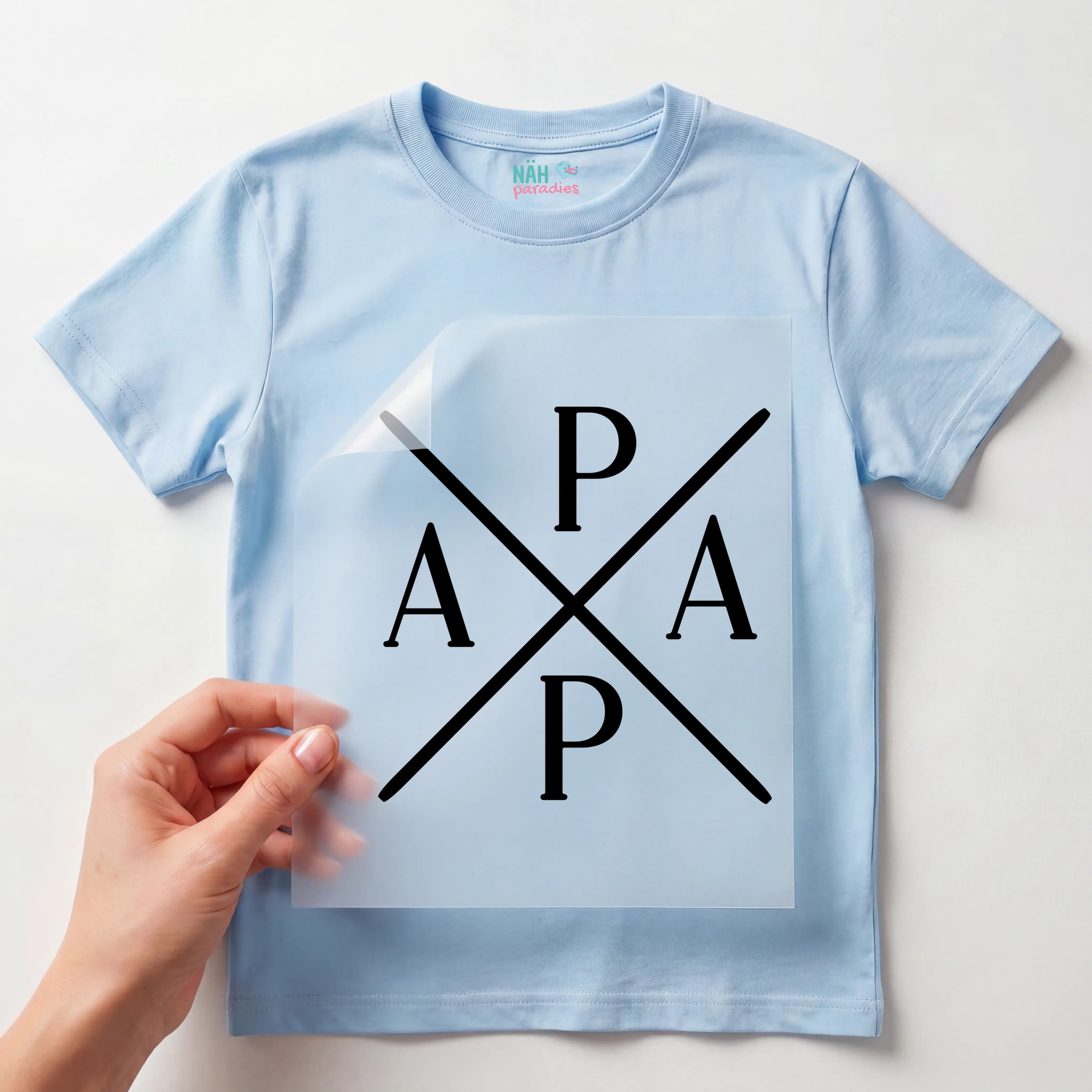 Bügelbild Papa Kreuz