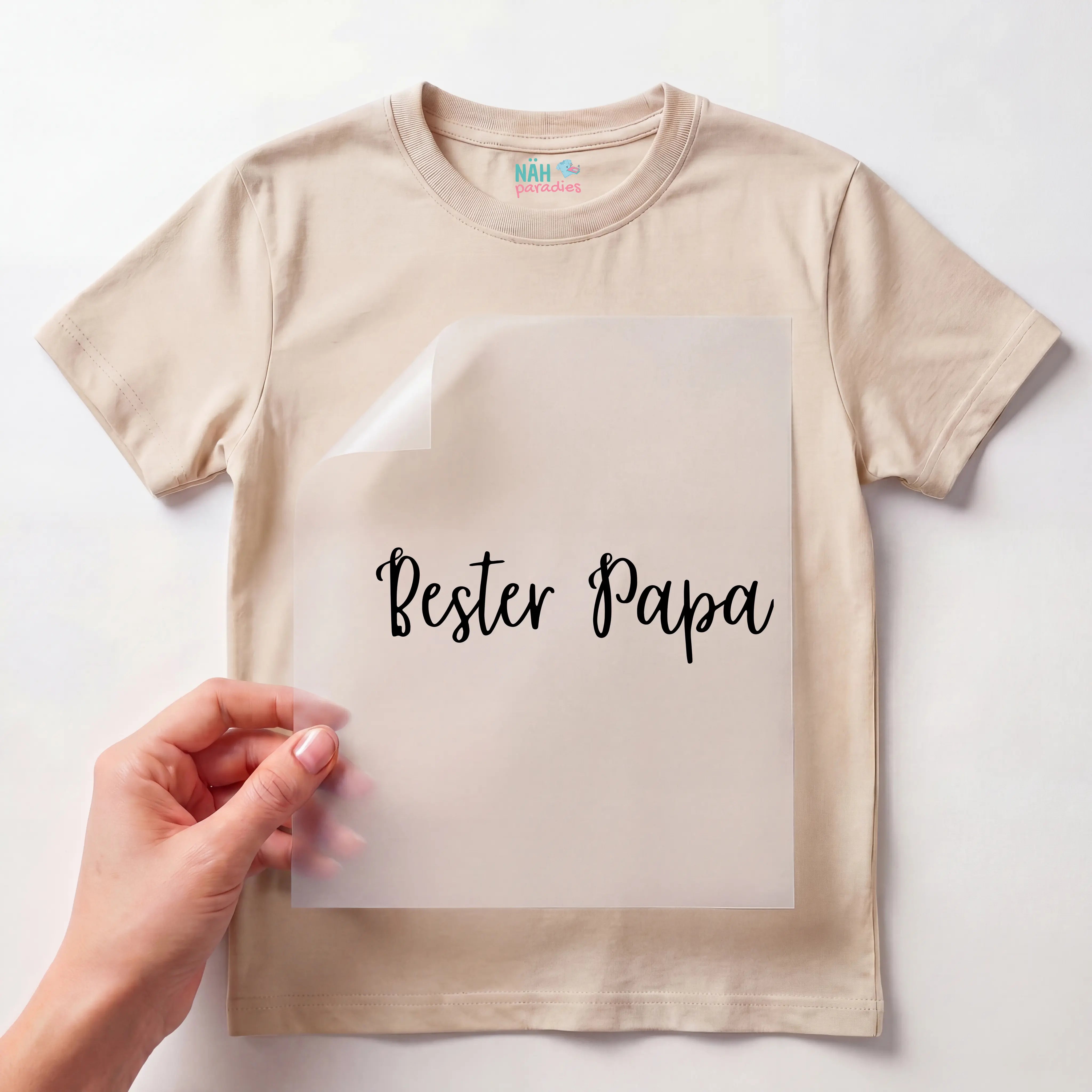 Bügelbild Schriftzug bester Papa