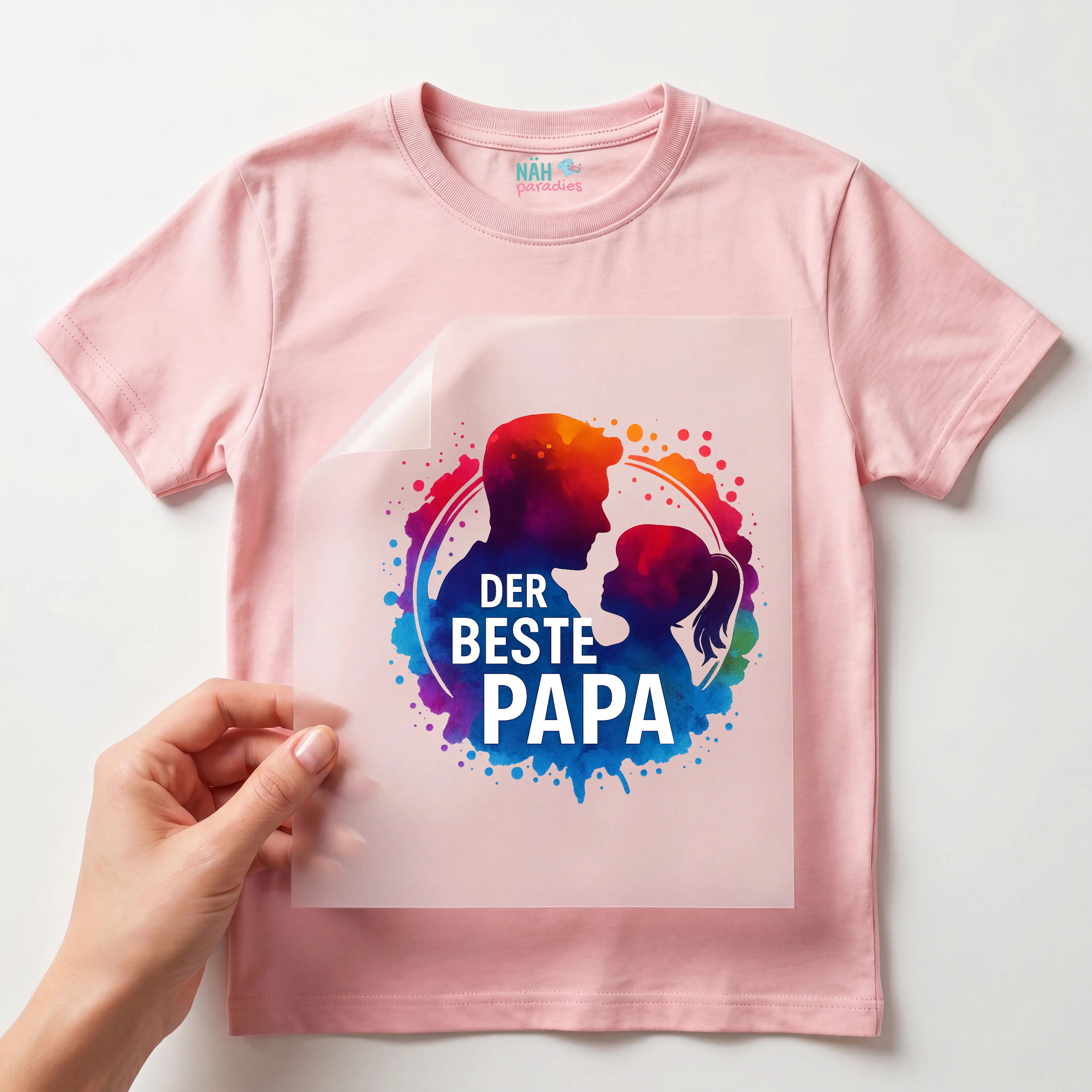 Bügelbild Der beste Papa Mädchen