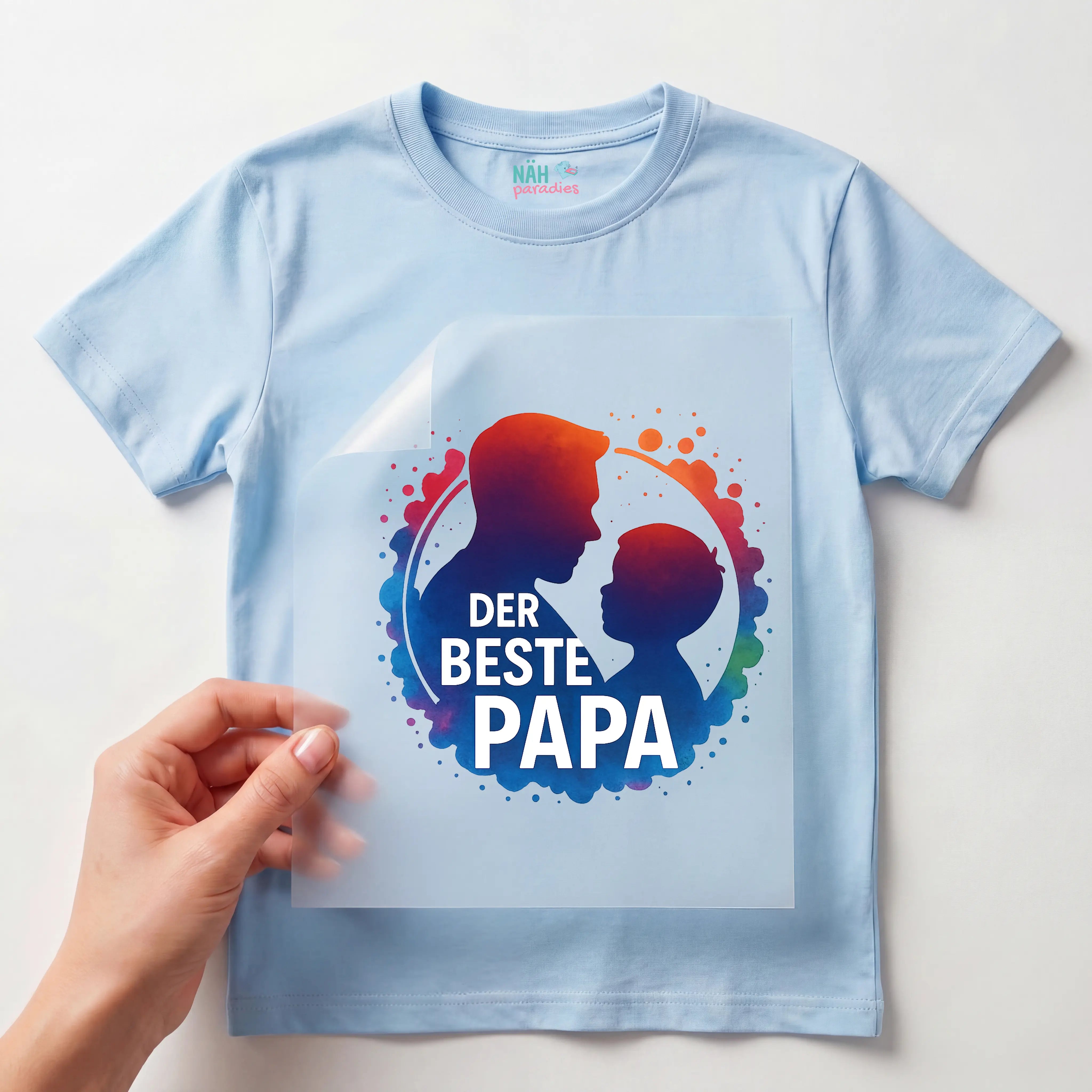 Bügelbild Der beste Papa Junge