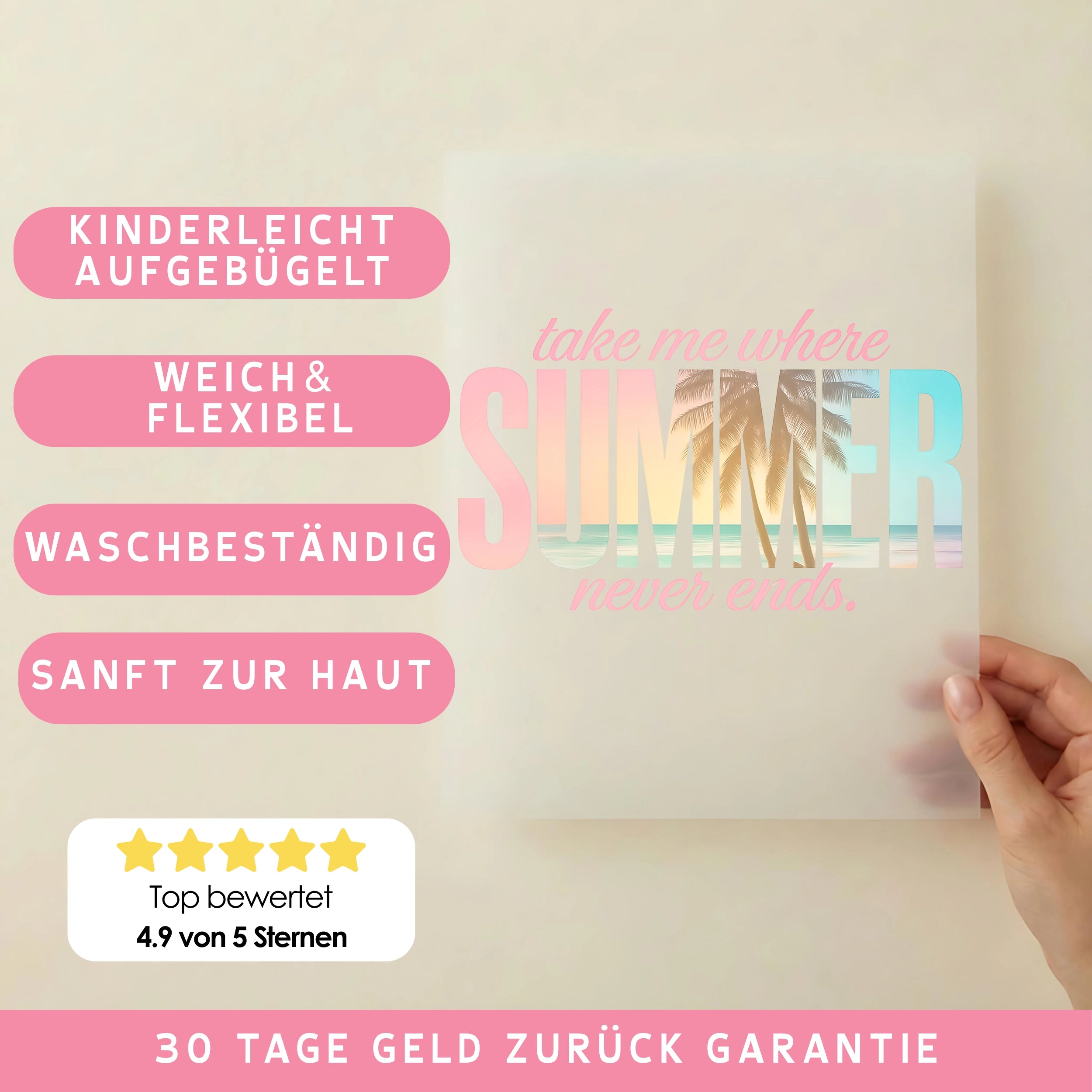 Bügelbild Summer Forever