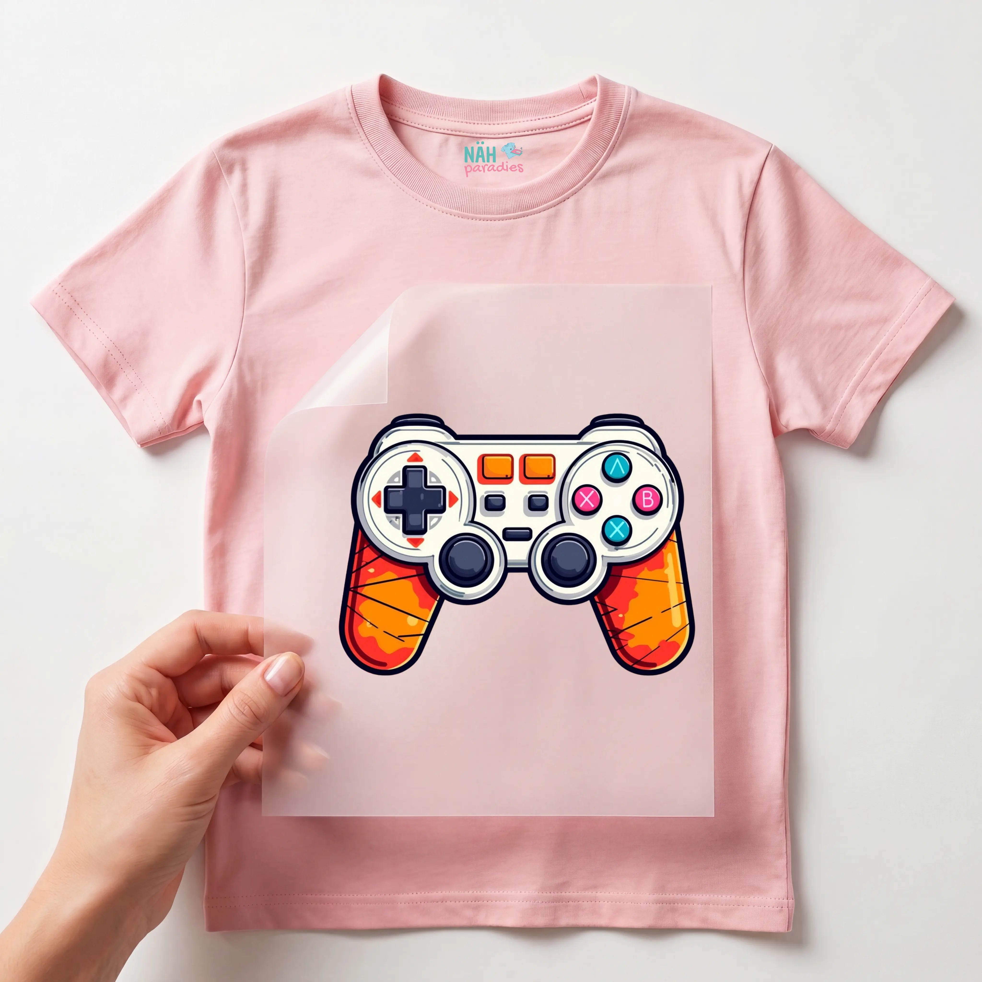 Bügelbild Gamepad Controller Tiger