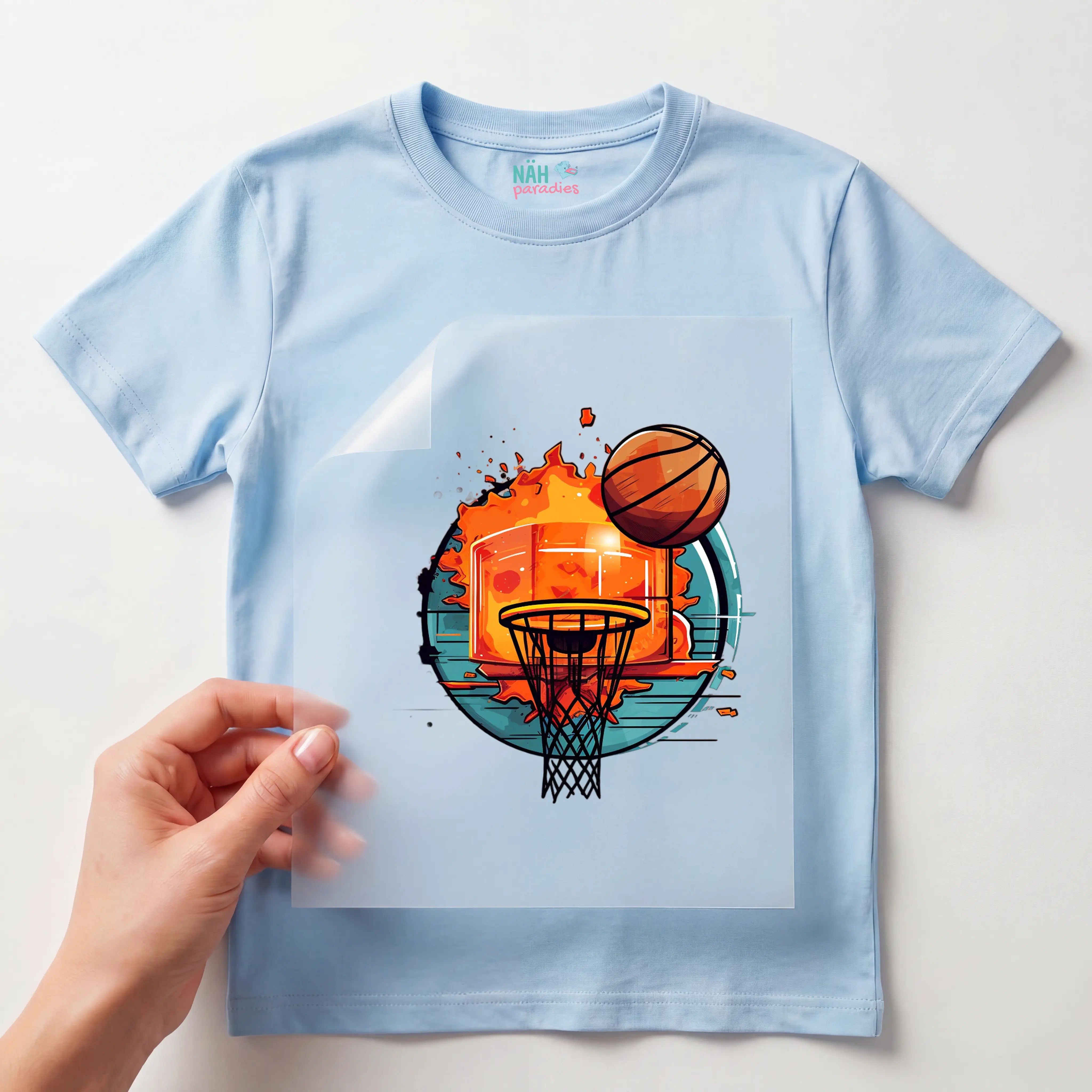 Bügelbild Basketball