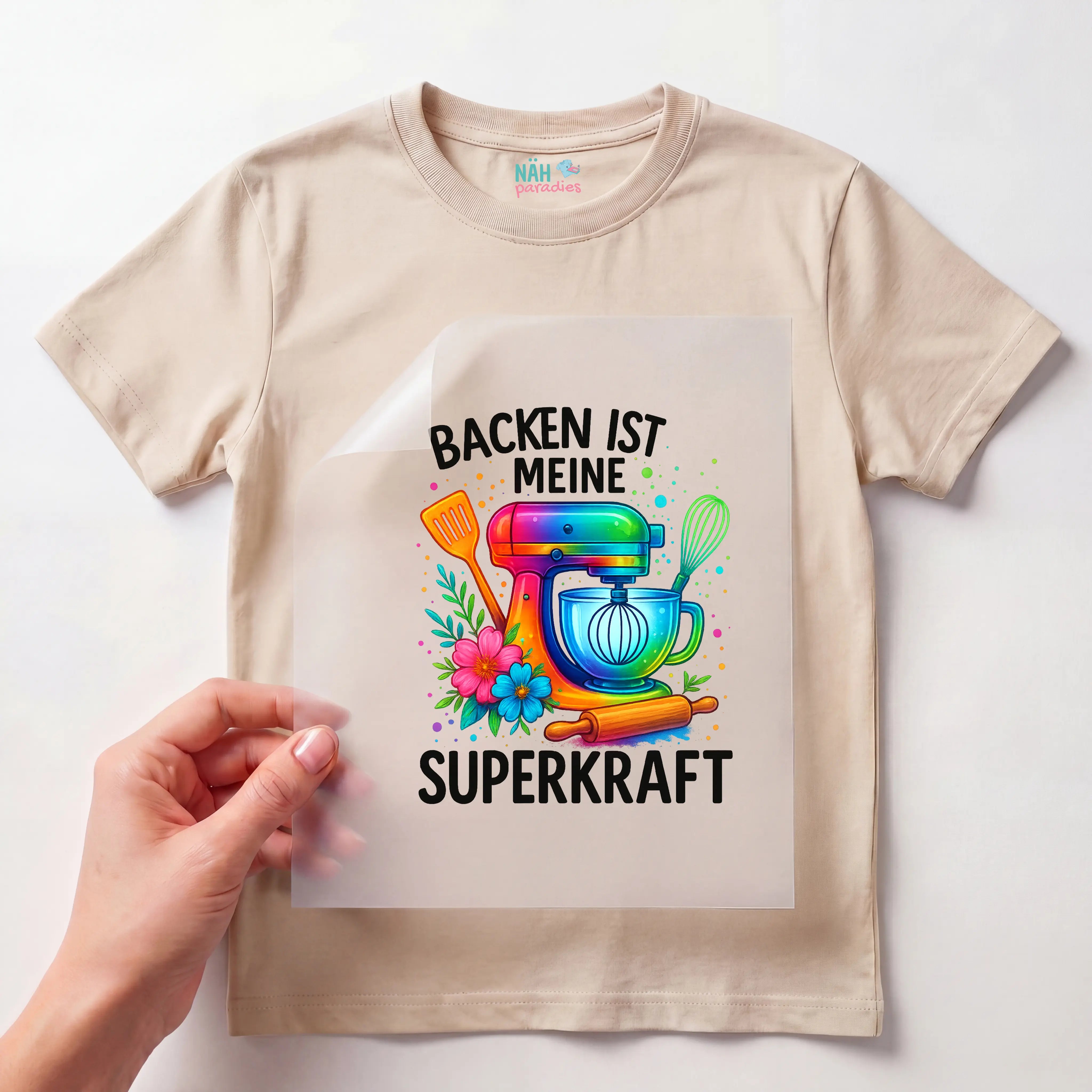 Bügelbild Backen ist meine Superkraft