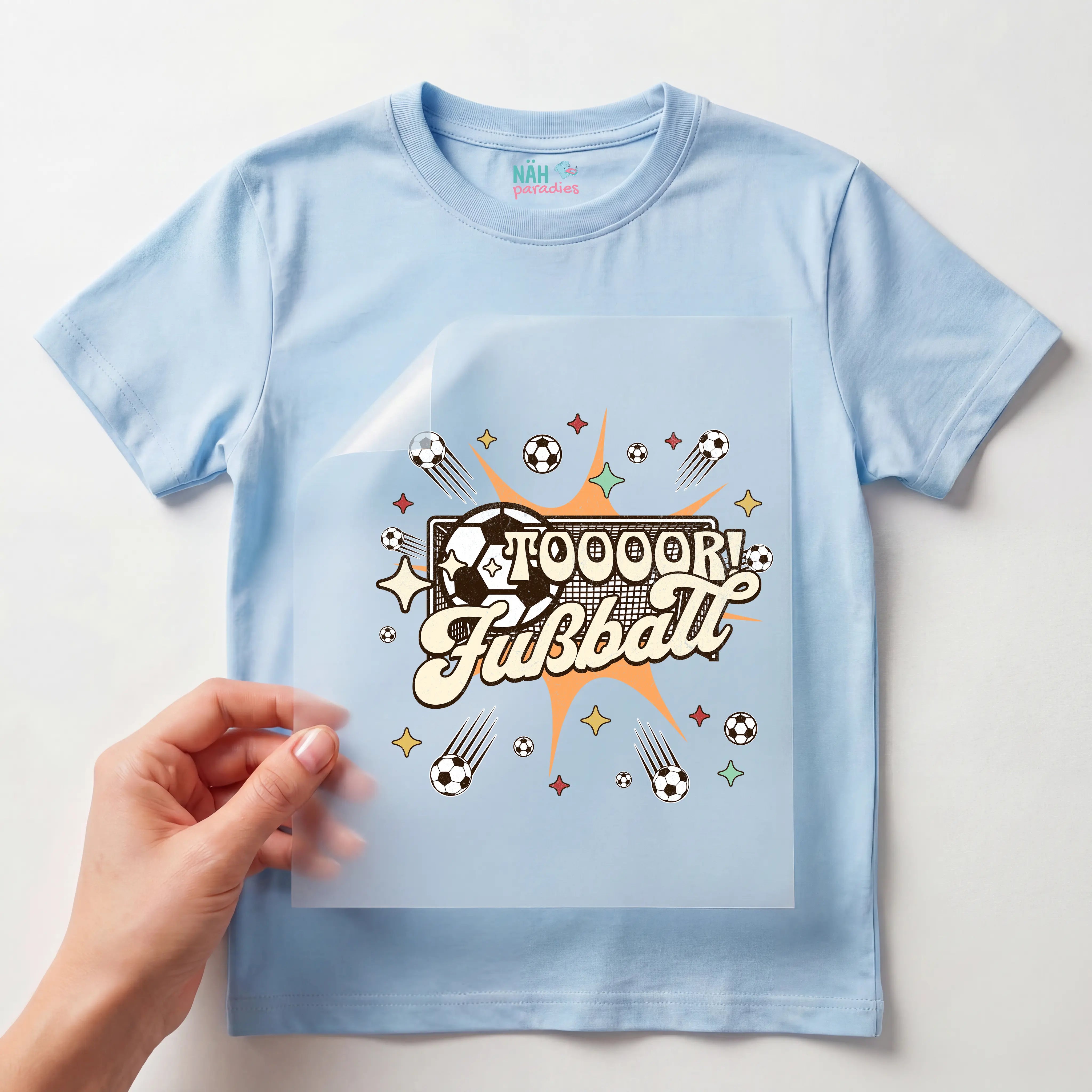 Bügelbild Fußball Toooor
