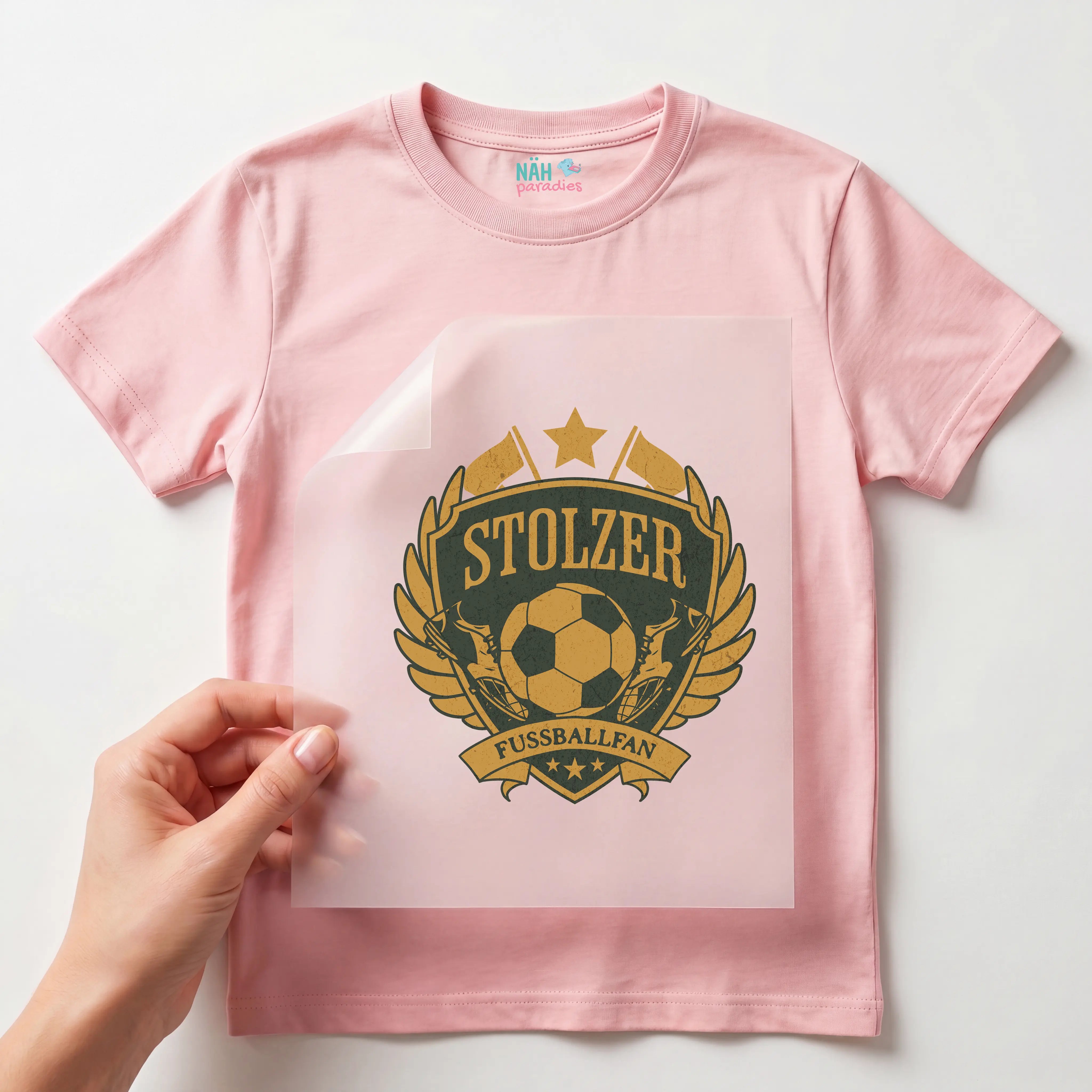 Bügelbild Stolzer Fußballfan