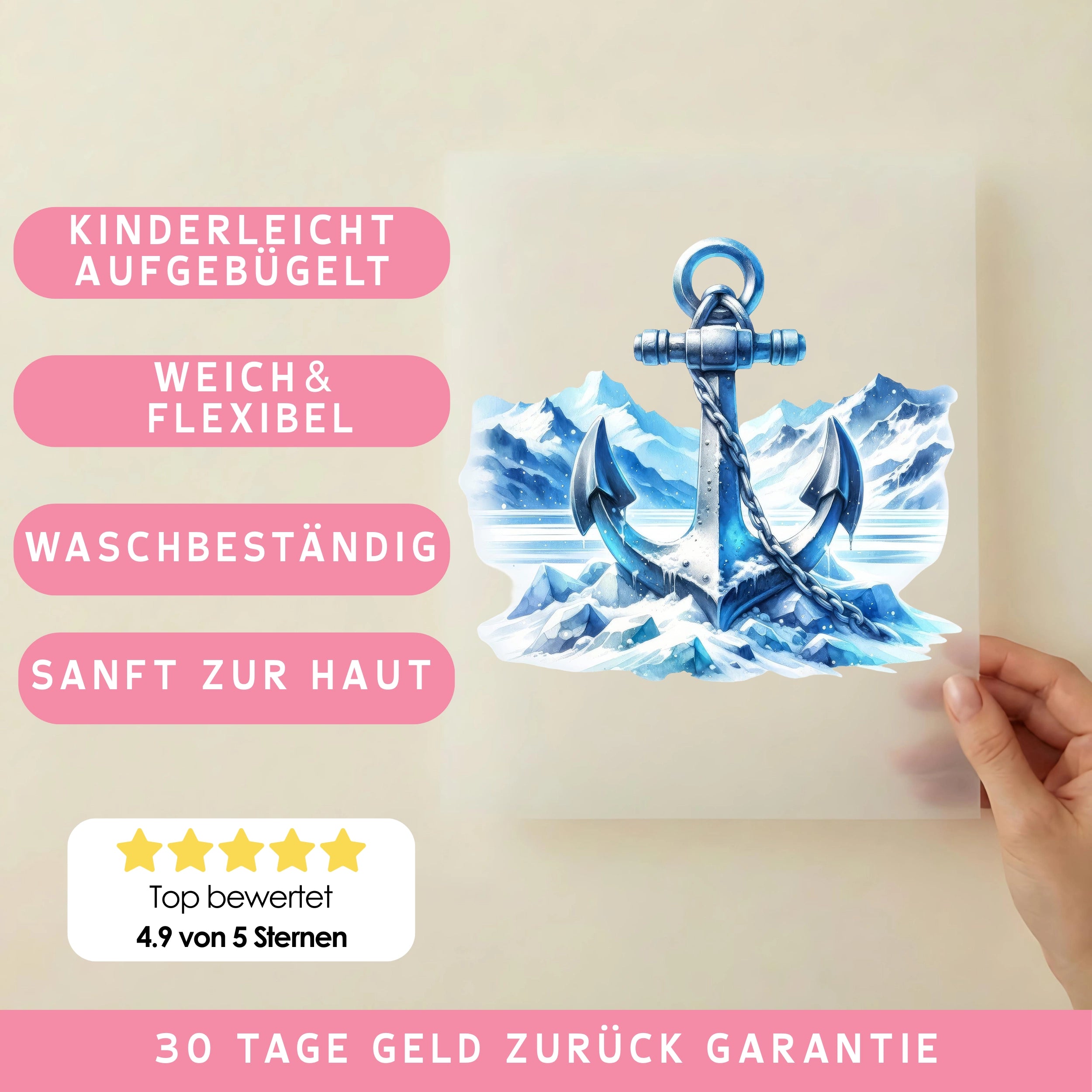 Bügelbild Eisiger Ozeananker