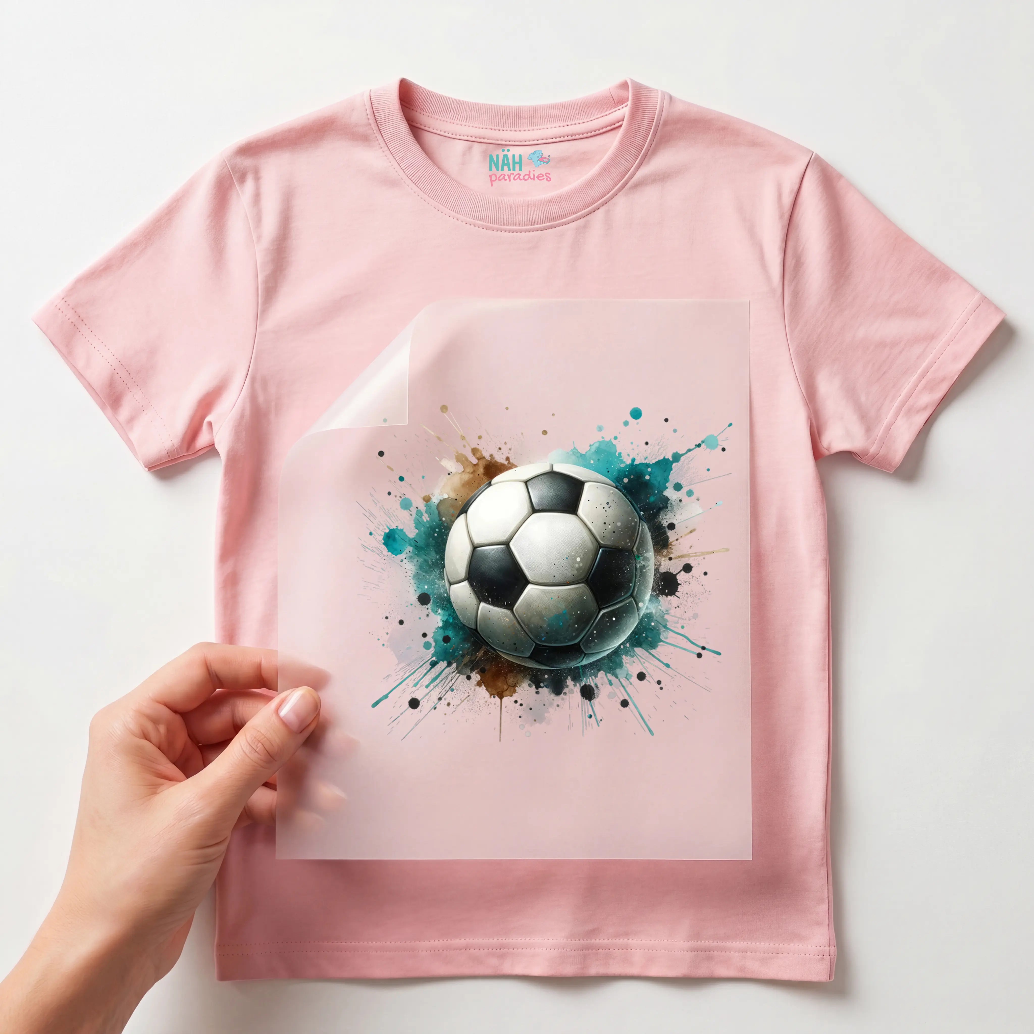 Bügelbild Fußball Power