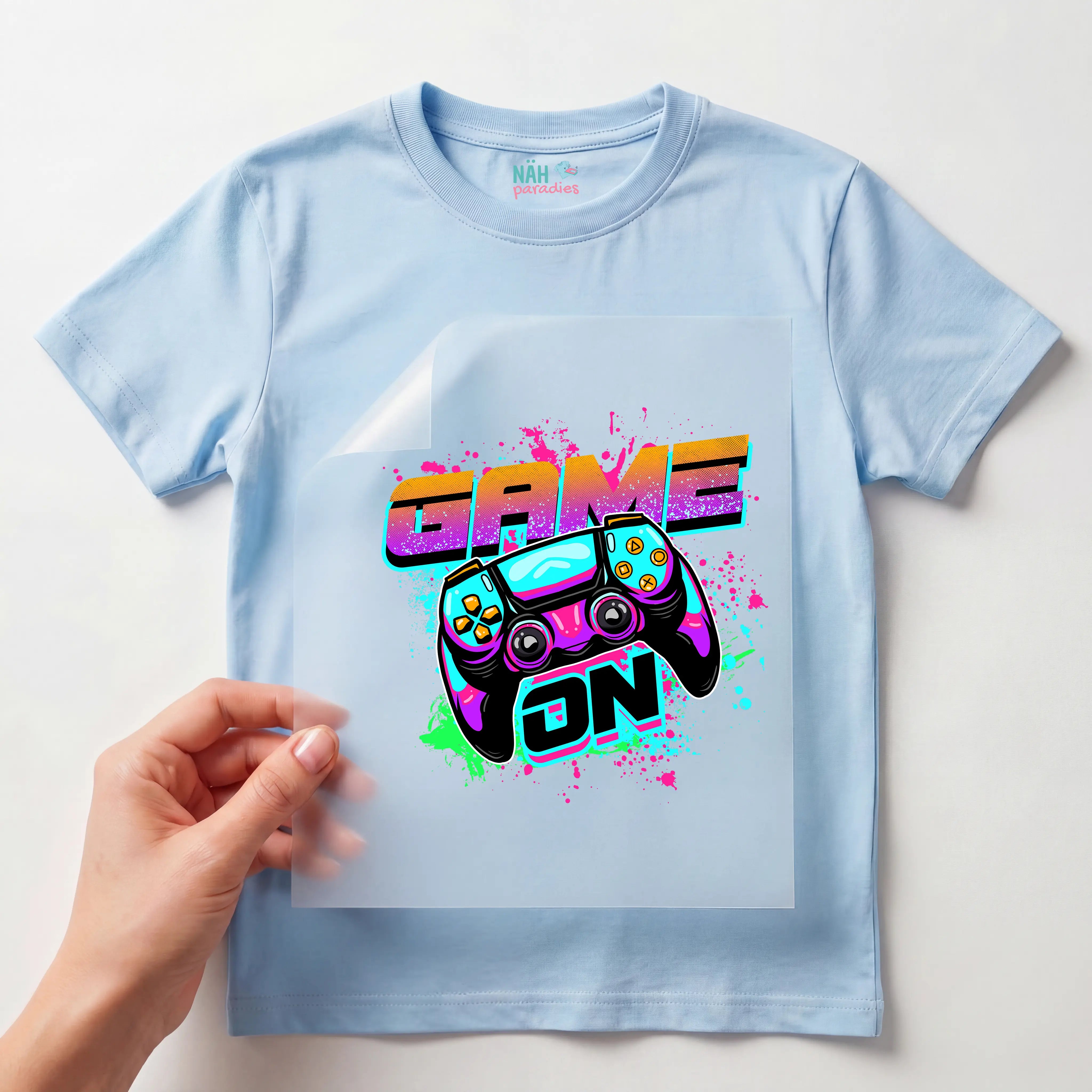 Bügelbild Controller Colorblast