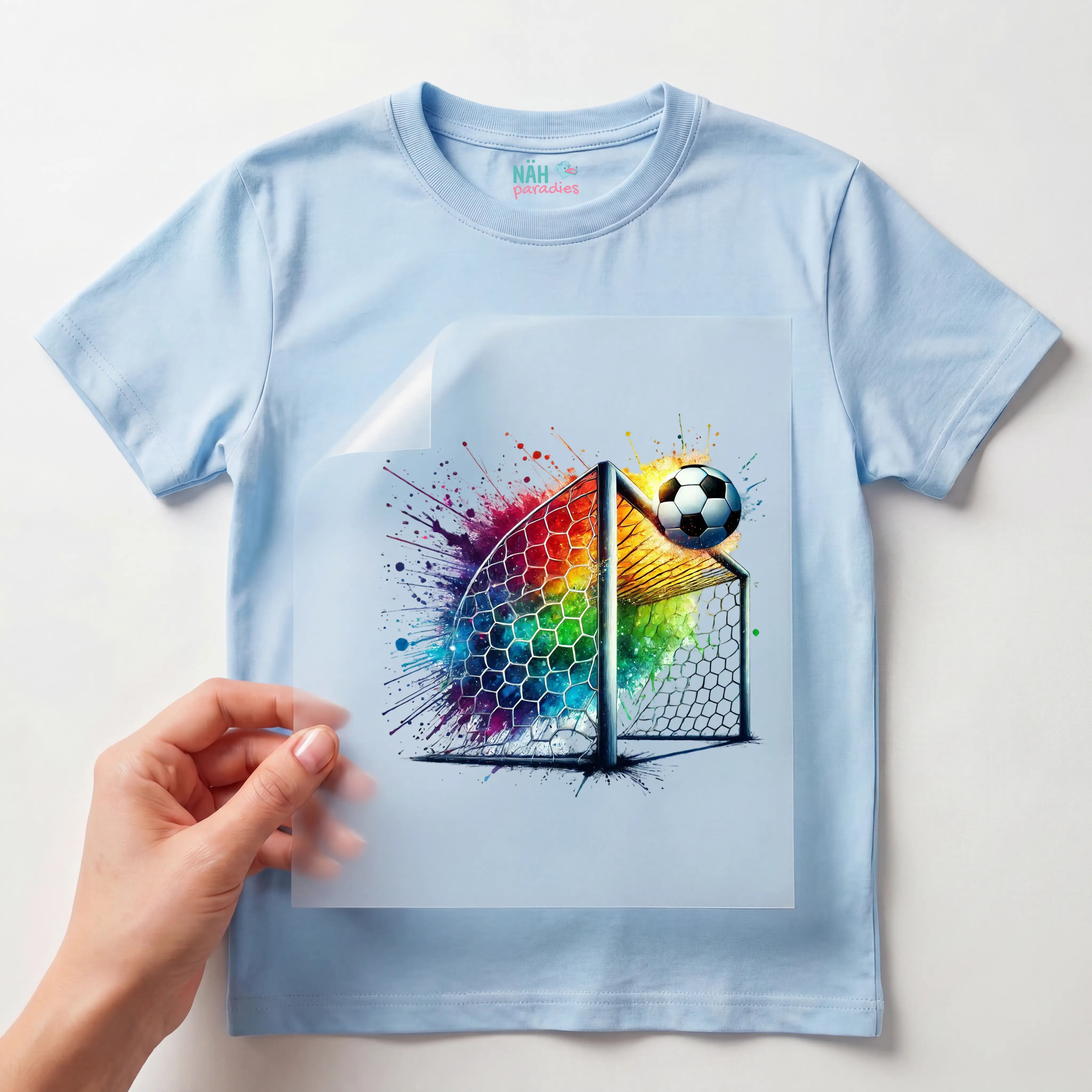 Bügelbild Fußball Splashgoal