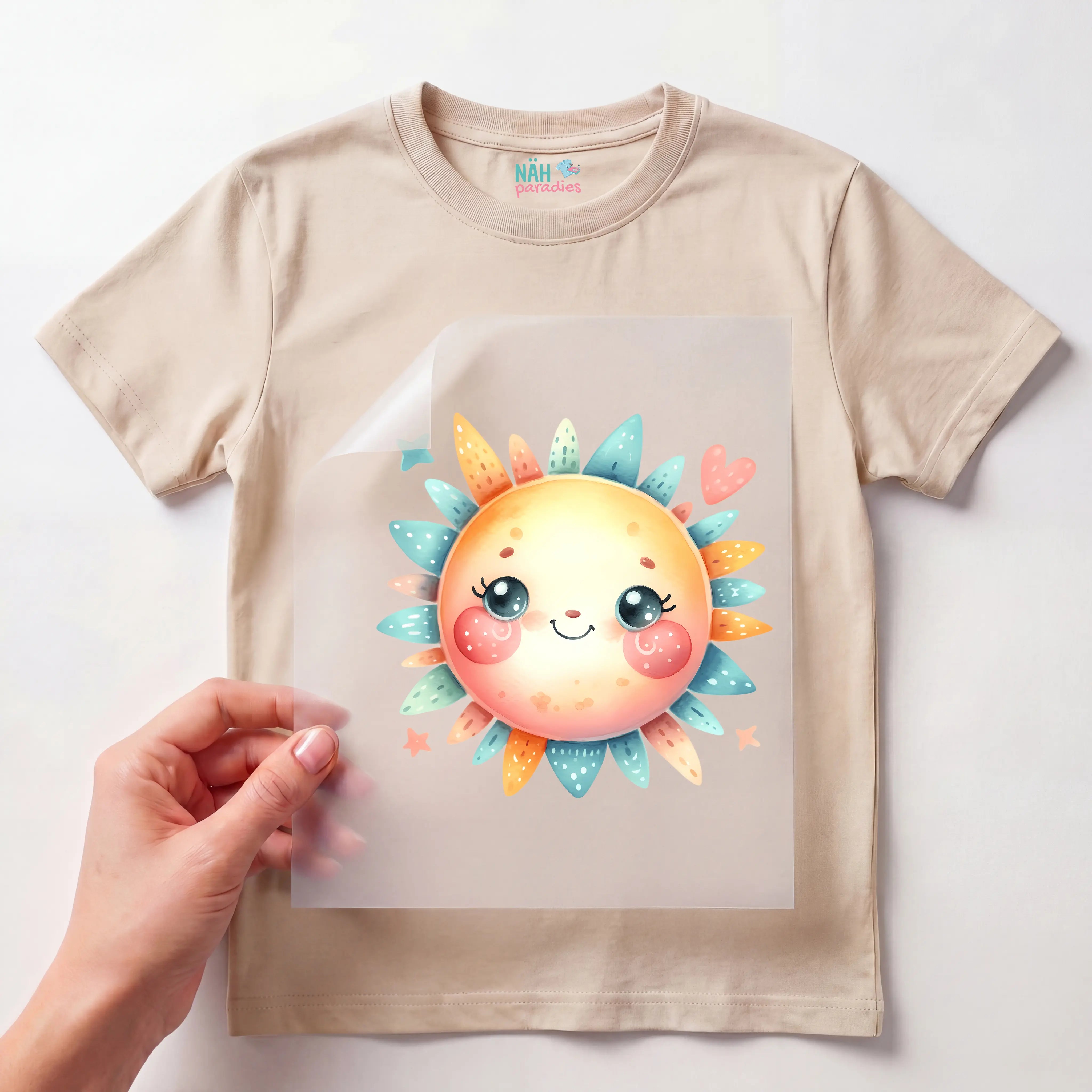 Bügelbild Sonne Glückliche Strahlen
