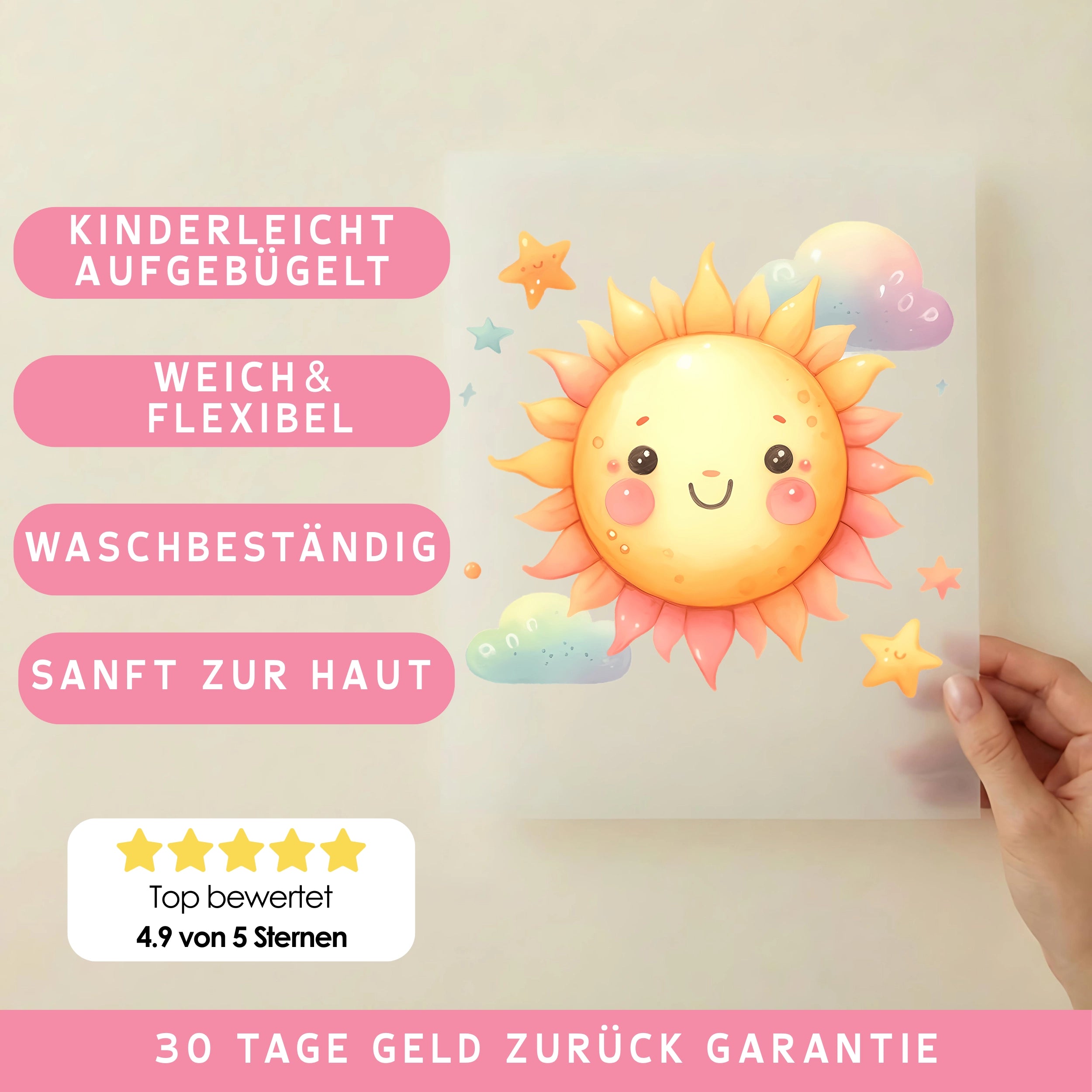 Bügelbild Sonne Himmelsfreude