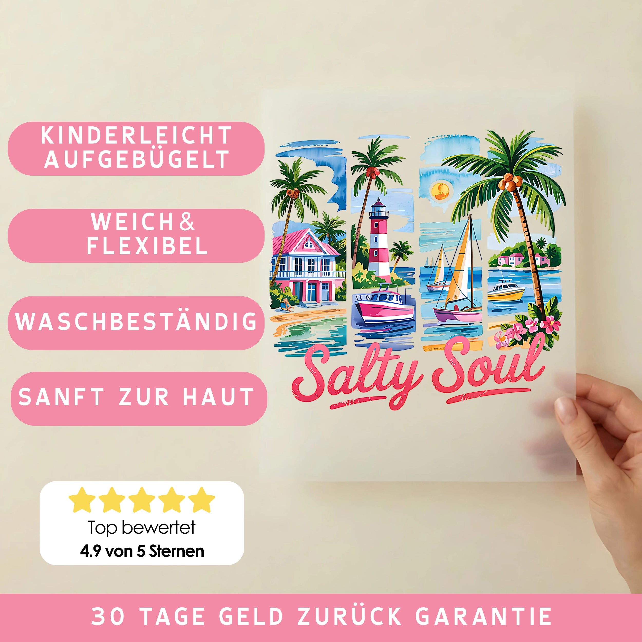 Bügelbild Salty Soul