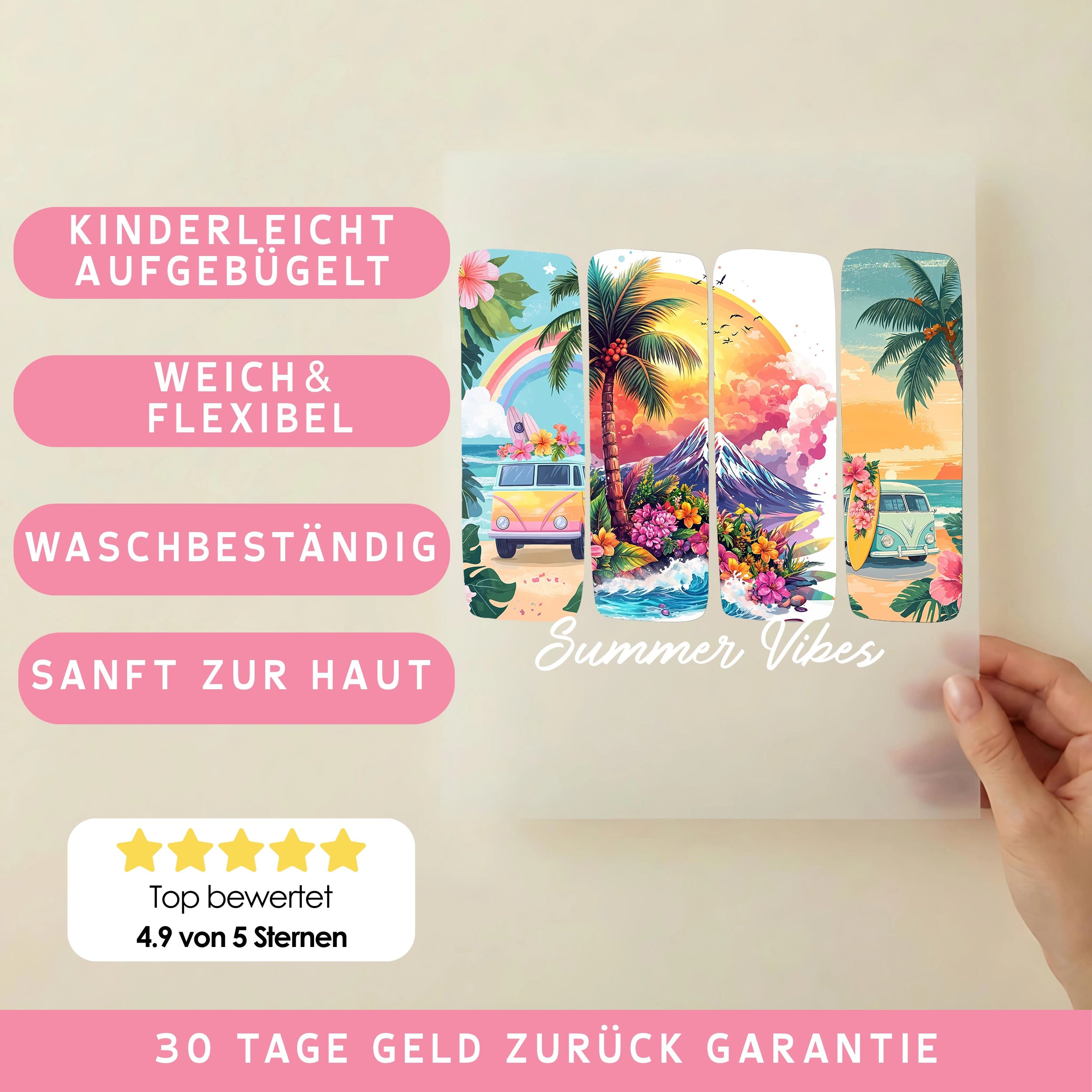 Bügelbild Summer Vibes - Aloha Feeling
