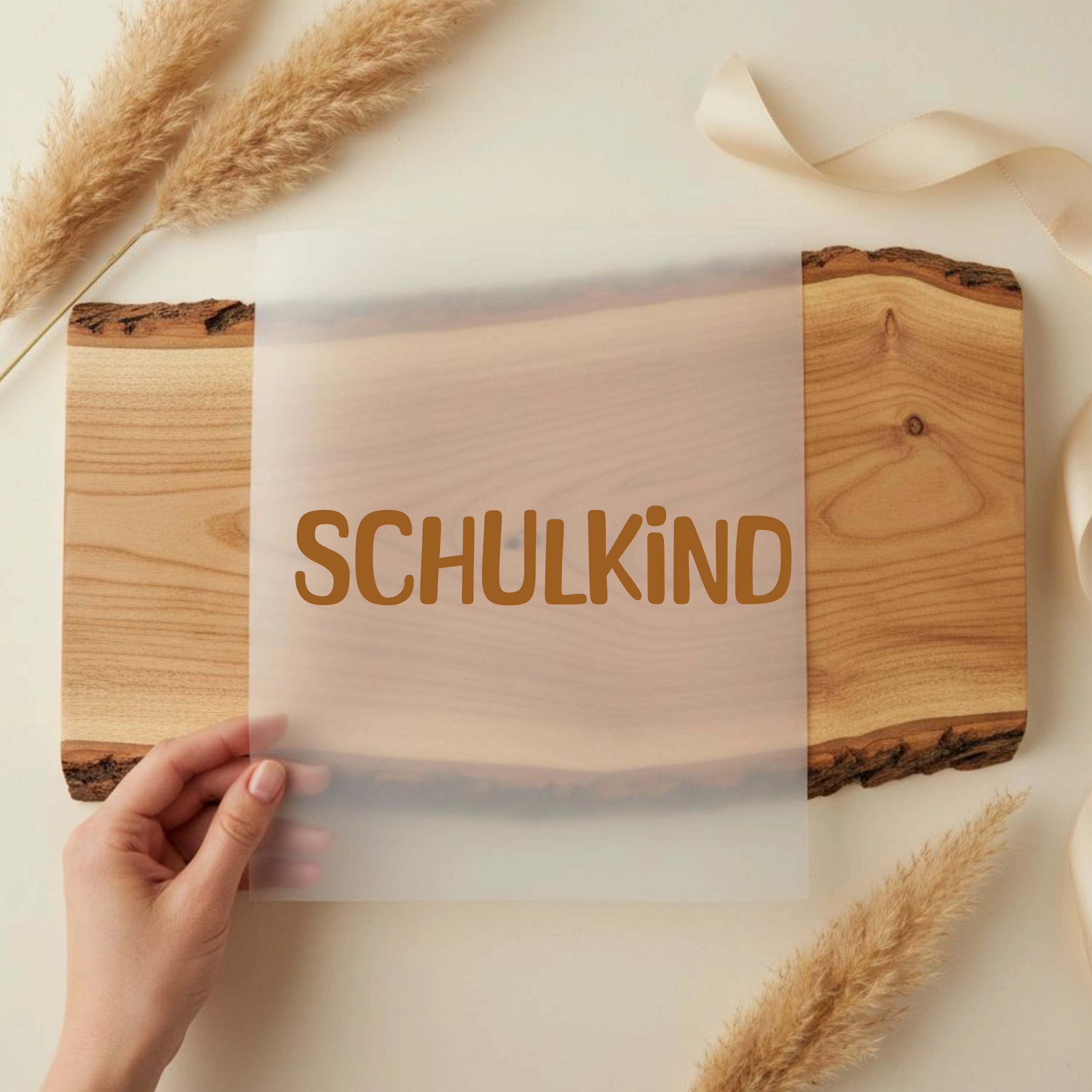 Bügelbild Schriftzug 1 Schulkind