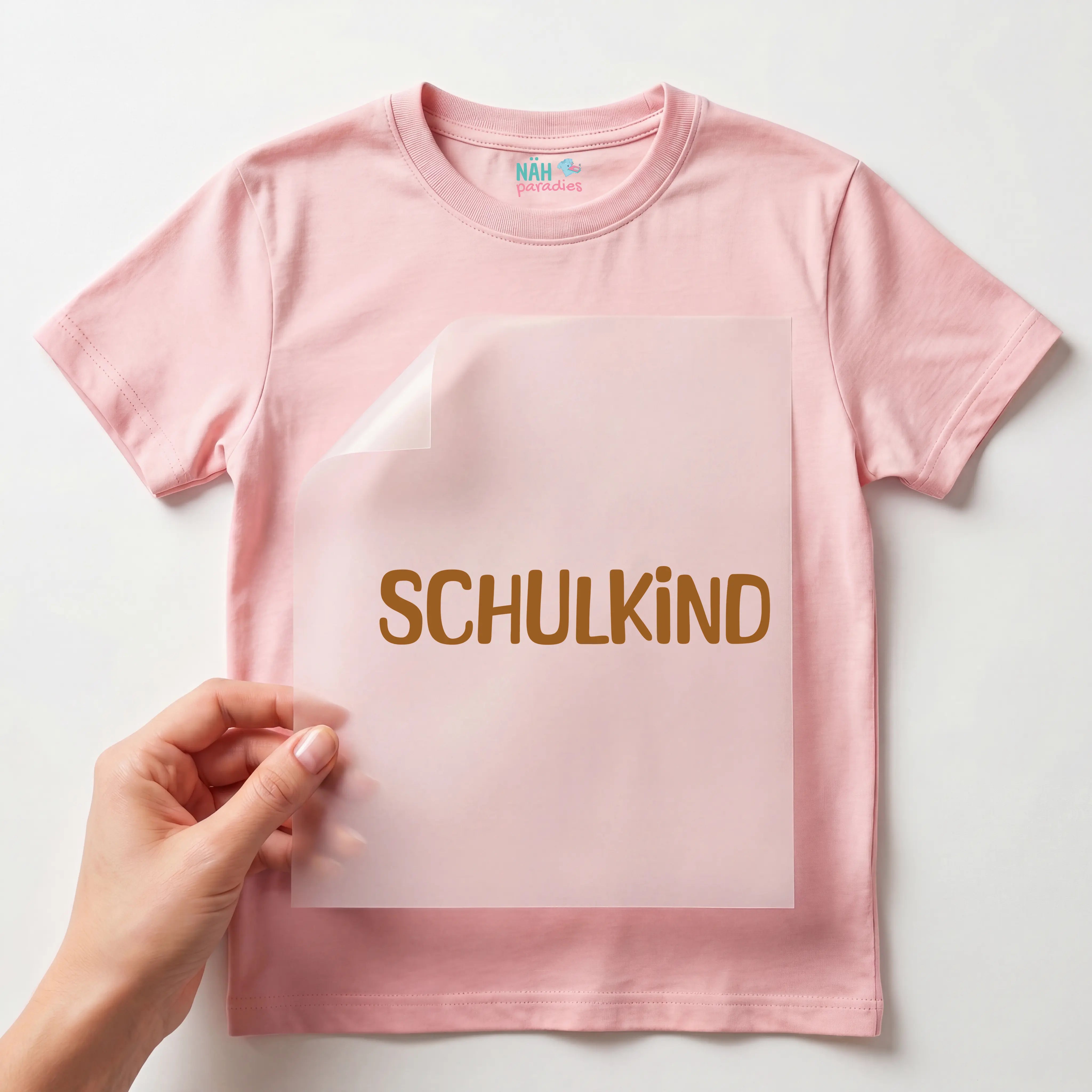 Bügelbild Schriftzug 1 Schulkind