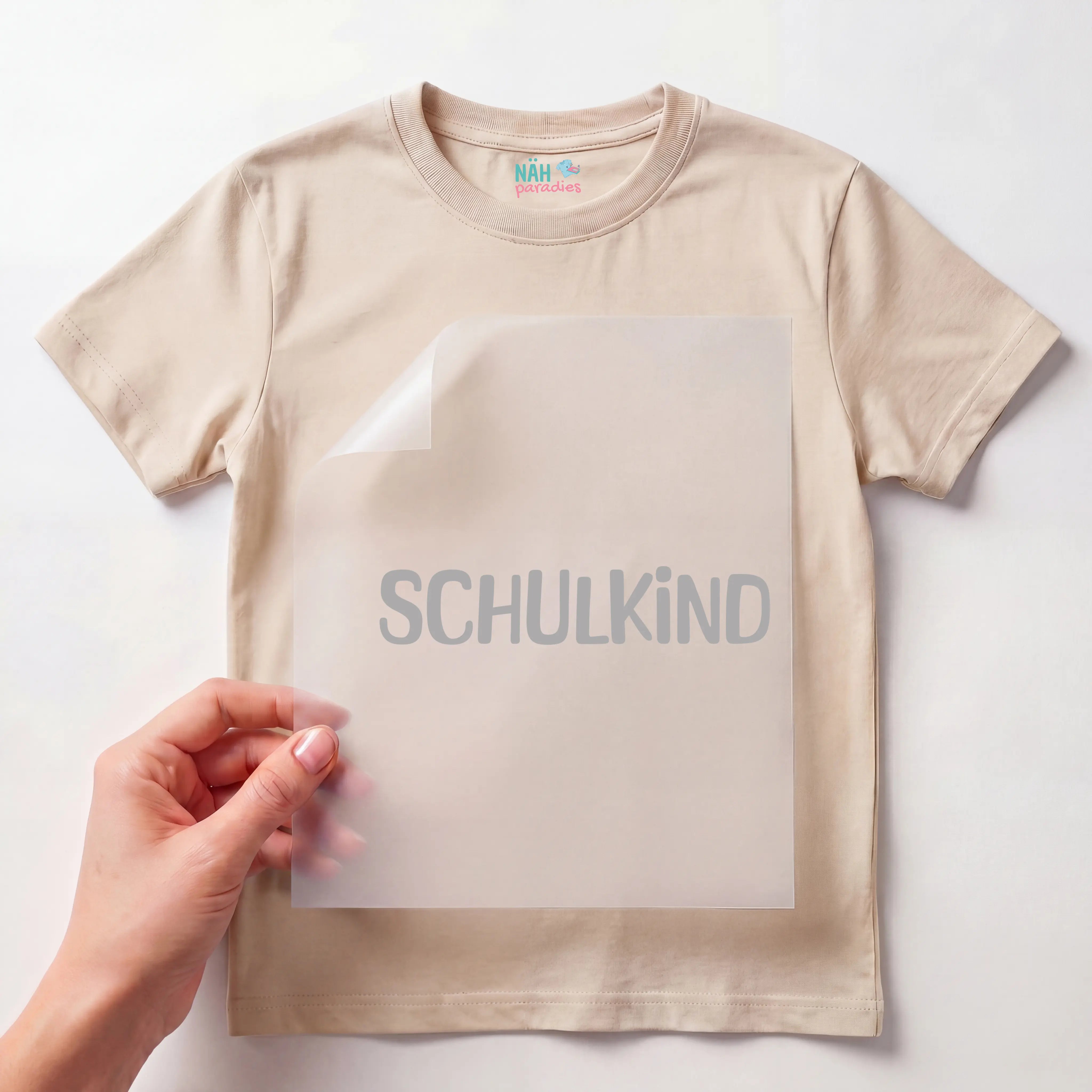 Bügelbild Schriftzug 1 Schulkind