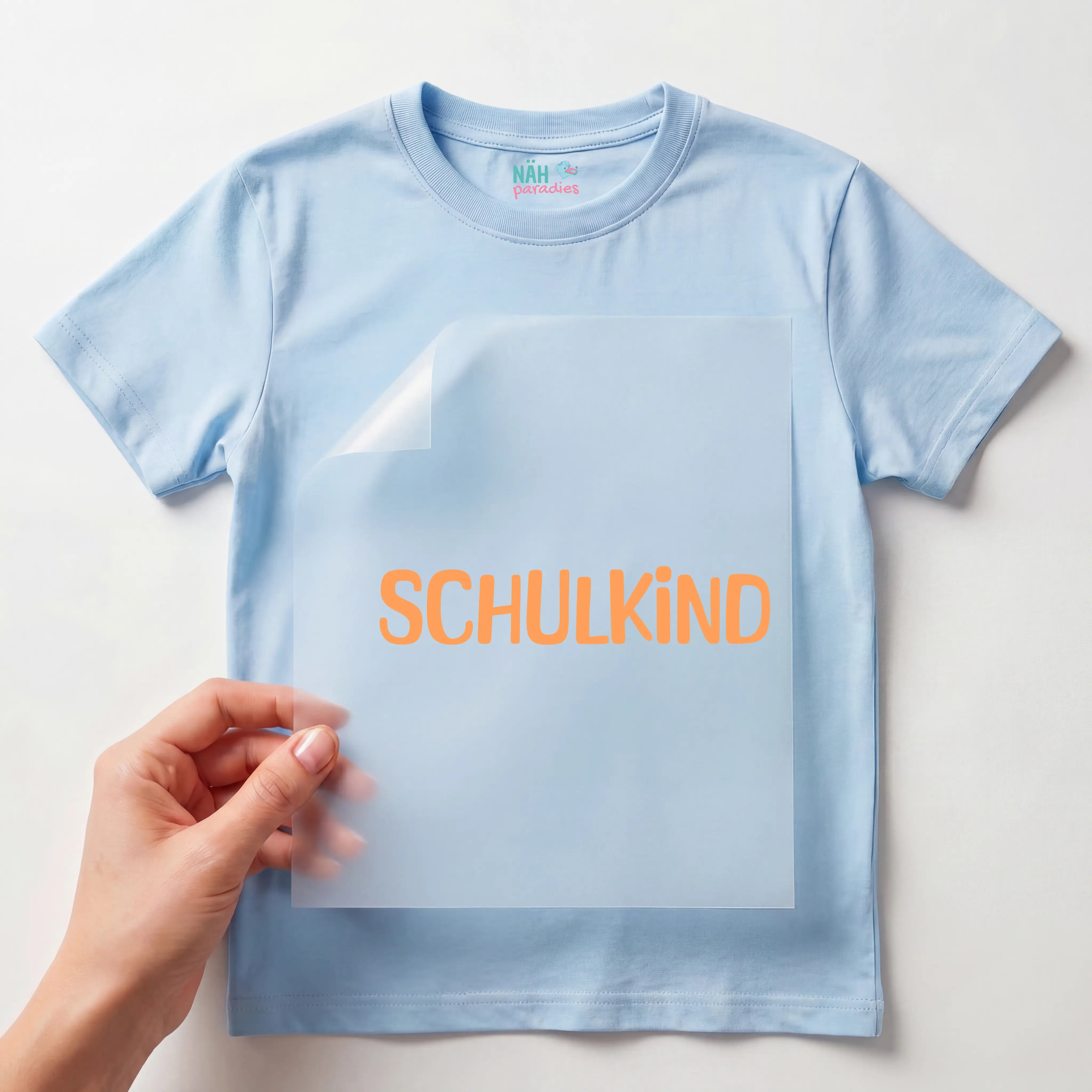 Bügelbild Schriftzug 1 Schulkind