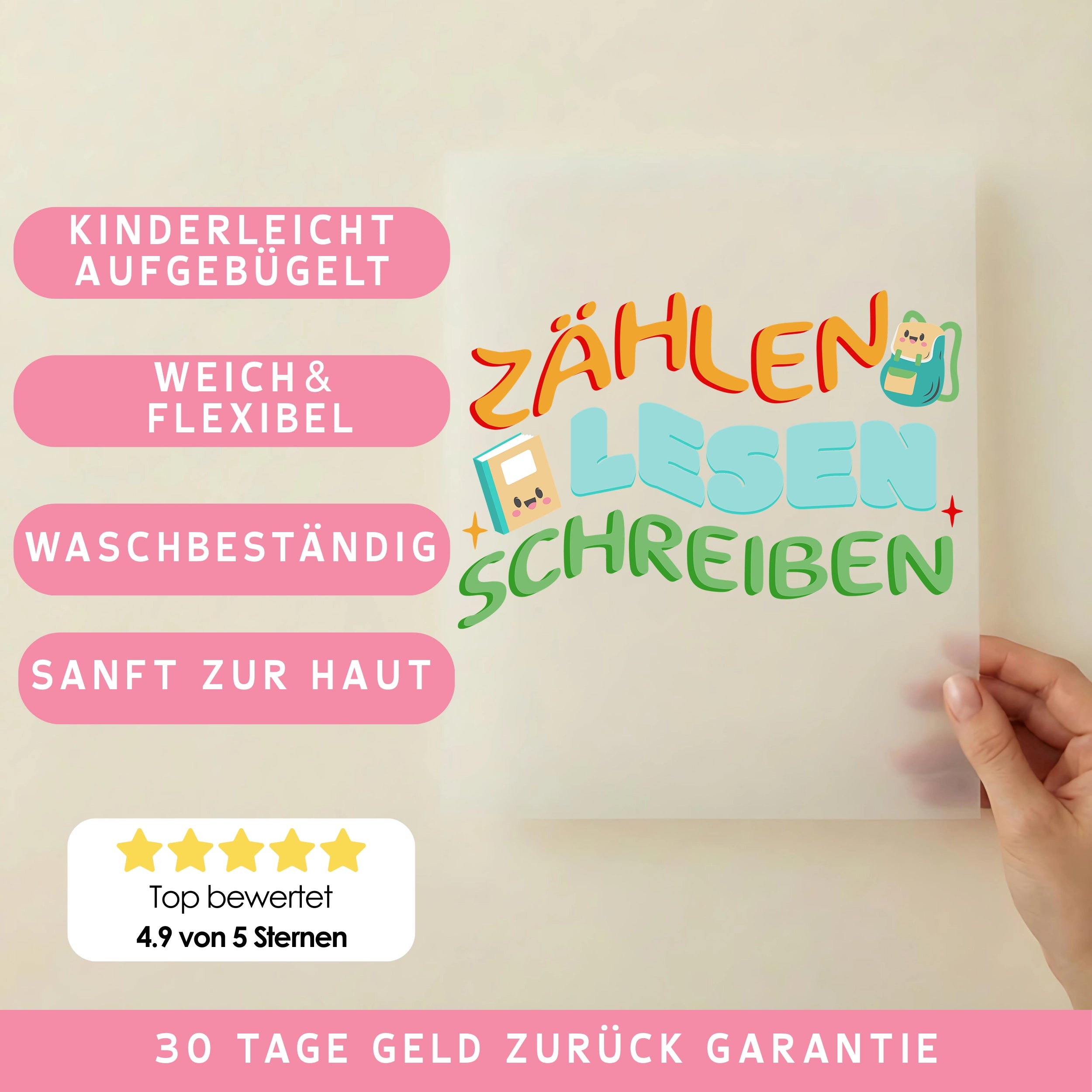 Bügelbild Zählen Lesen Schreiben