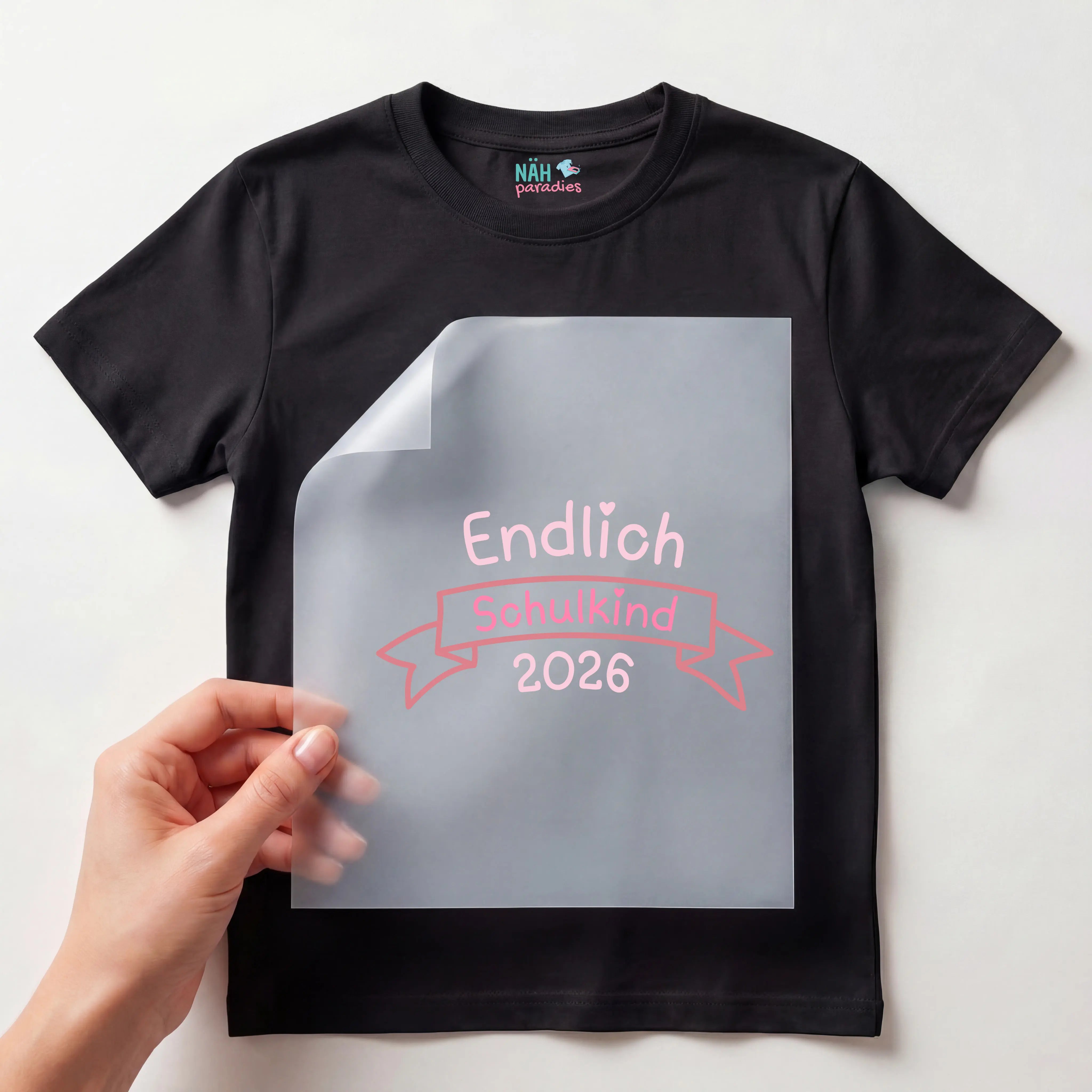 Bügelbild Endlich Schulkind
