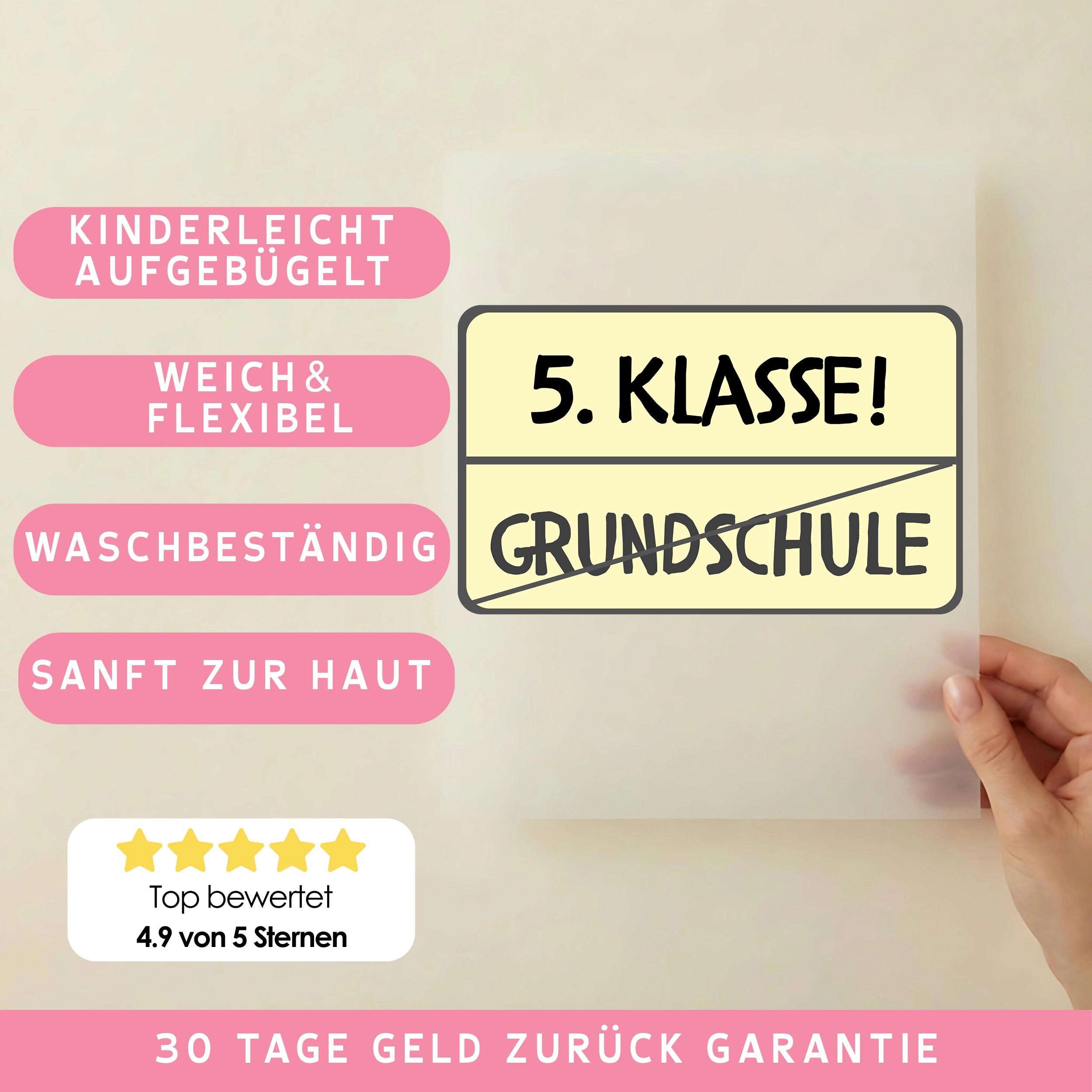 Bügelbild Grundschule - 5. Klasse